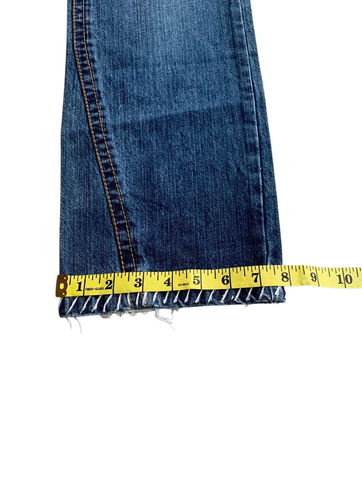 If Six Was Nine × Japanese Brand × Vintage Vintage Y2k Blue Moon Blue Hairy Jeans Japanese Style 🇯🇵 Size 30" / US 8 / IT 44 - 21 Thumbnail