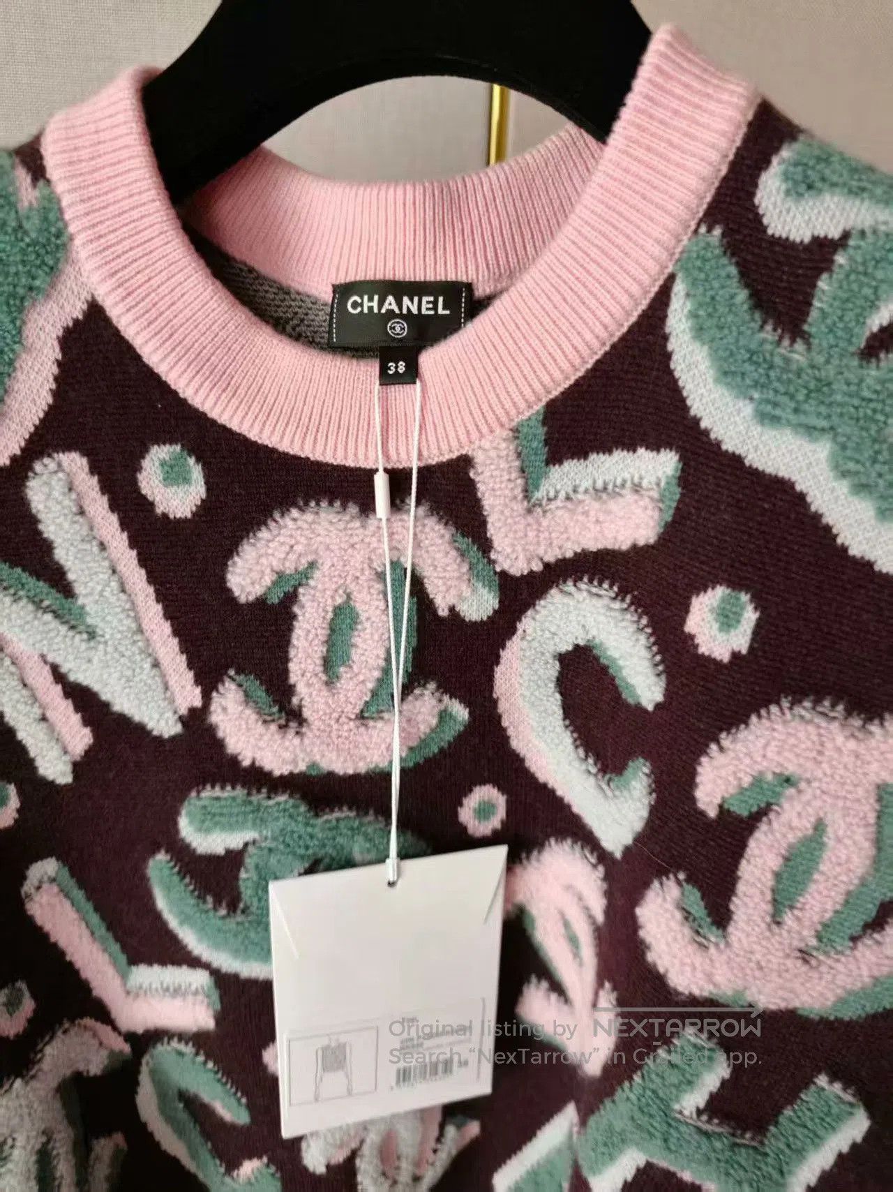 Chanel Chanel Knit Logo Vest. Size S / US 4 / IT 40 - 3 Thumbnail