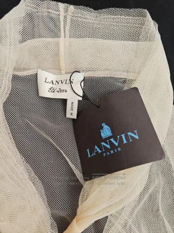 Lanvin Lanvin Short Sleeve Champagne Blouse for Women . Size L / US 10 / IT 46 - 3 Thumbnail