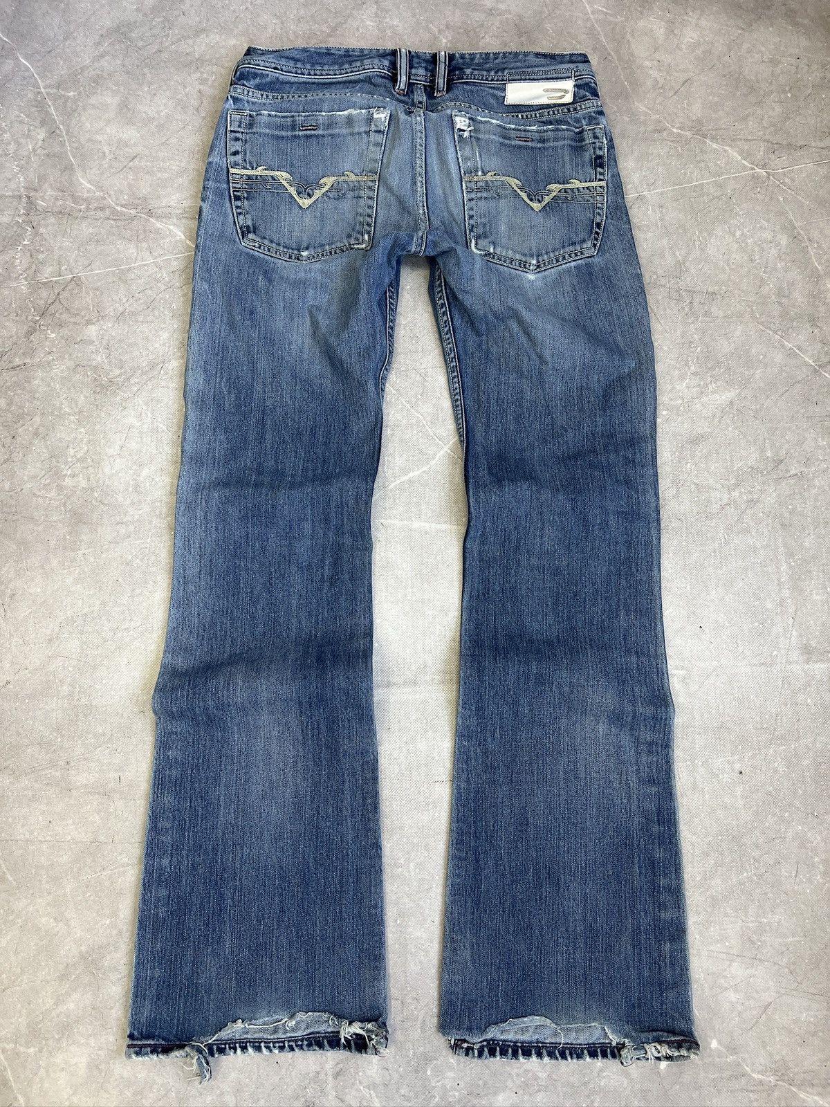 Diesel Diesel Distressed Blue Denim Jeans Vintage y2k style hype Size US 30 / EU 46 - 7 Thumbnail