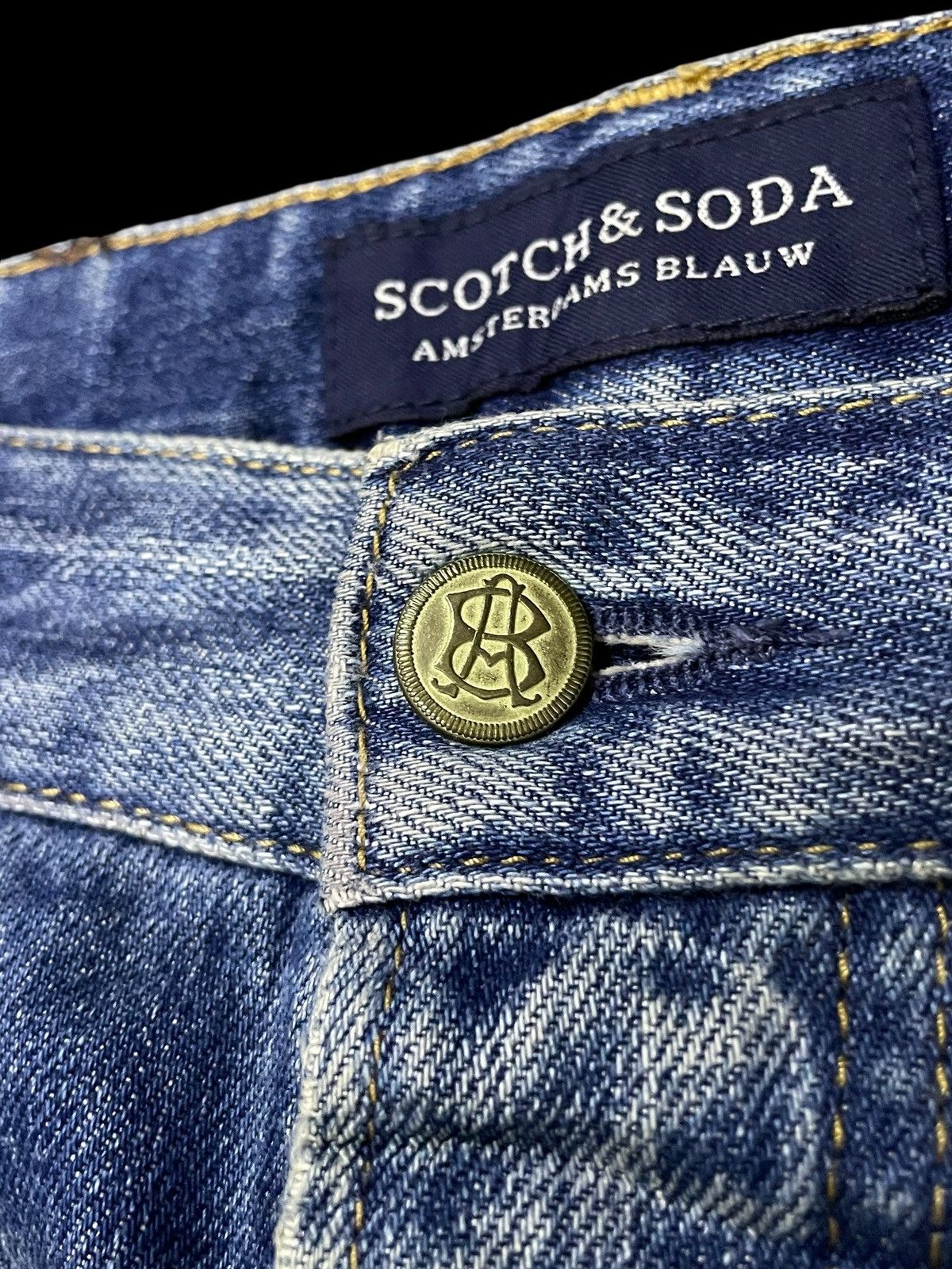 Hysteric Glamour × Scotch & Soda Scotch & Soda Distressed Repaired Heavy Stitched Jeans Size US 30 / EU 46 - 10 Thumbnail
