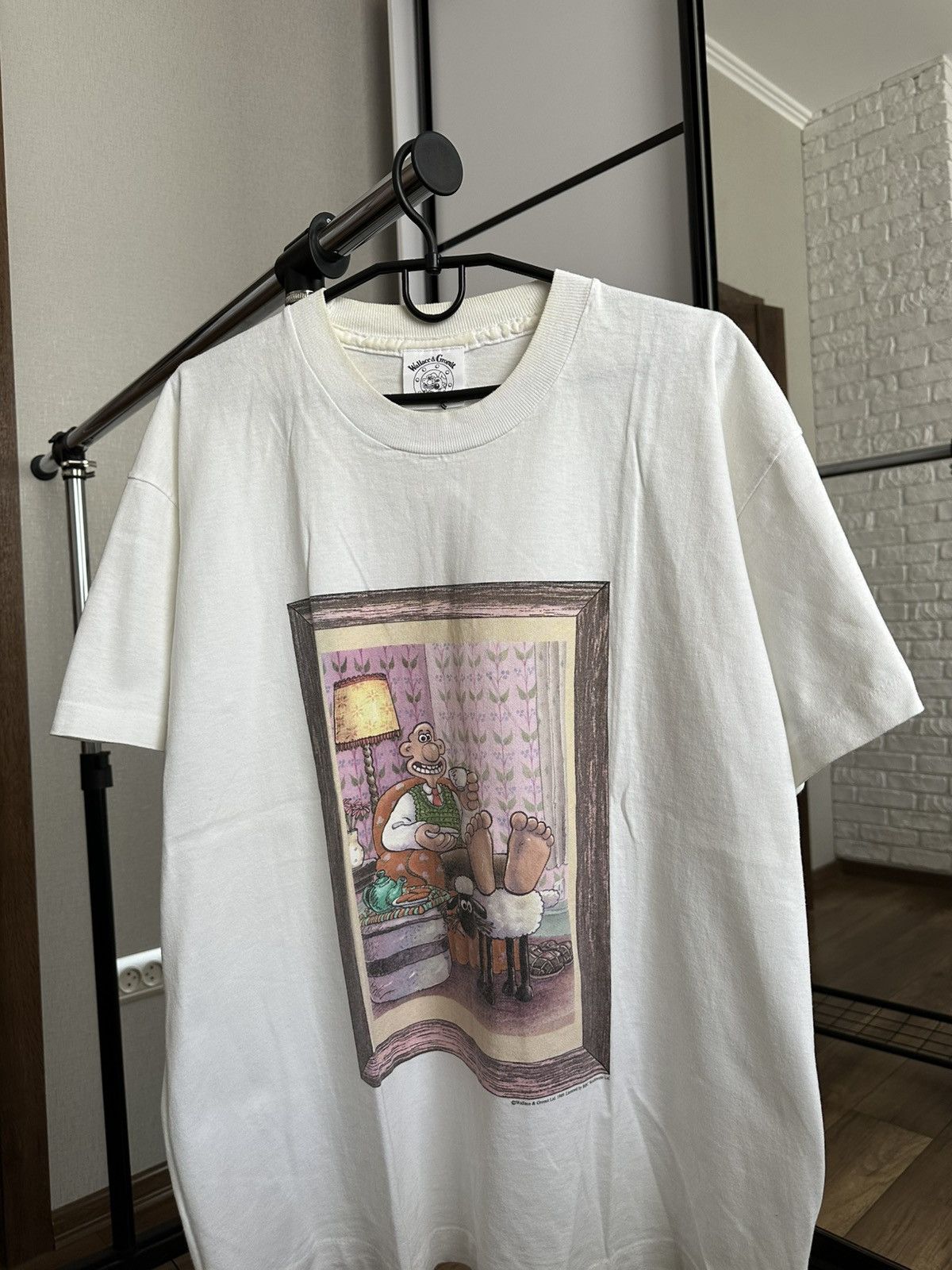 Vintage 1989 Wallace & Gromit Vintage Movie T-Shirt Tee Size US XL / EU 56 / 4 - 5 Thumbnail
