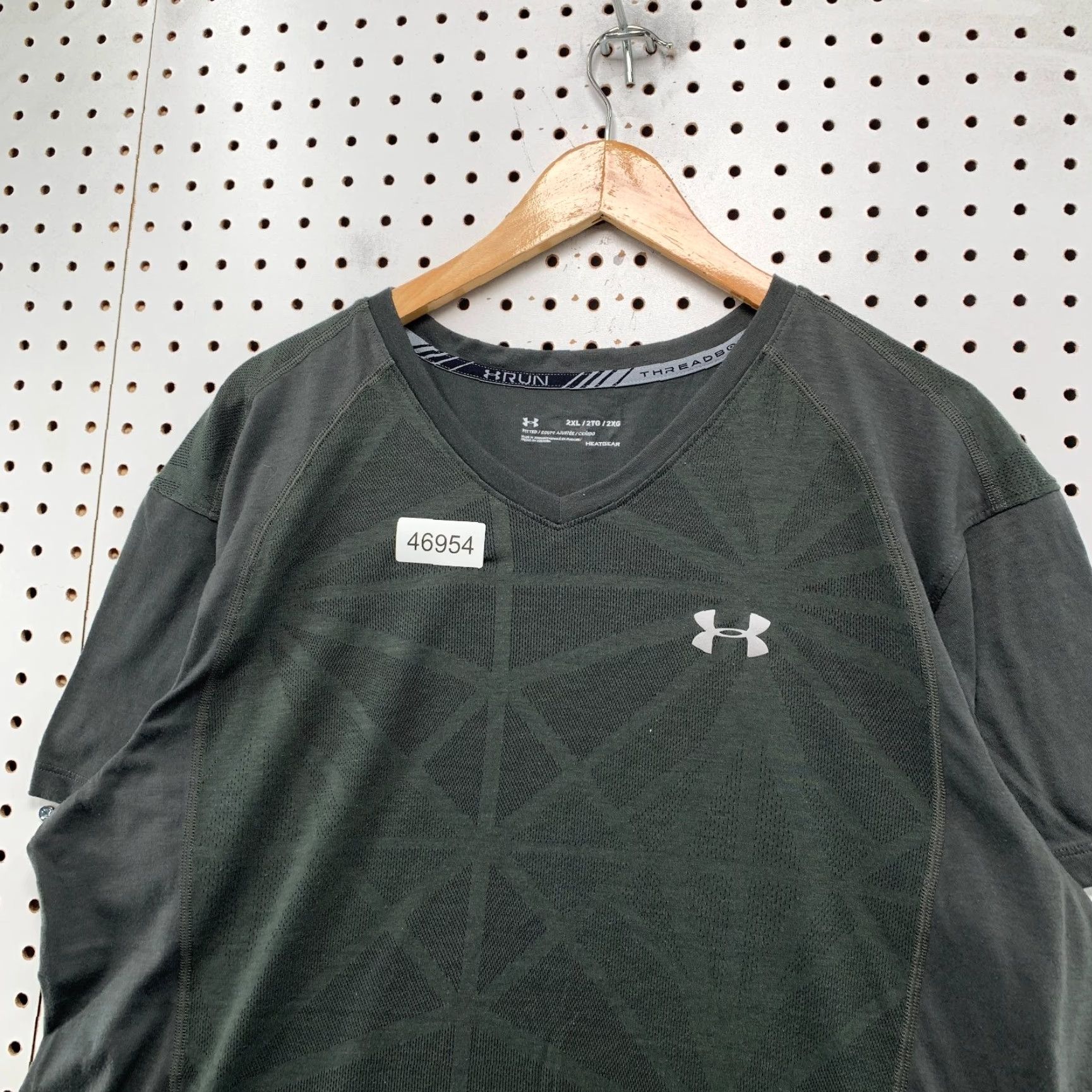 Under Armour Under Armour Run Threadborne Active Shirt Mens 2XL Gray Short Sleeve Workout Shirt Size US XXL / EU 58 / 5 - 6 Thumbnail