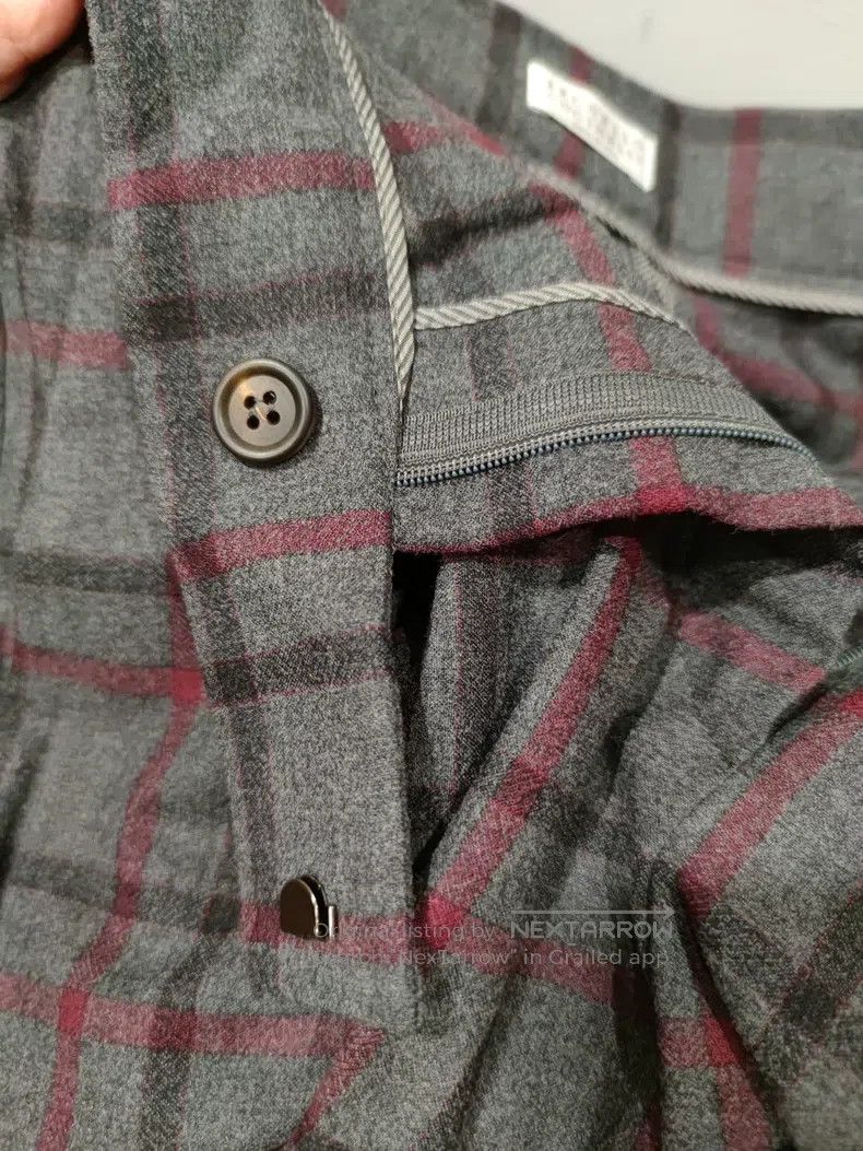 Brunello Cucinelli Brunello Cucinelli New wool casual pants, classic checkere Size 25" / US 0 / IT 36 - 7 Thumbnail