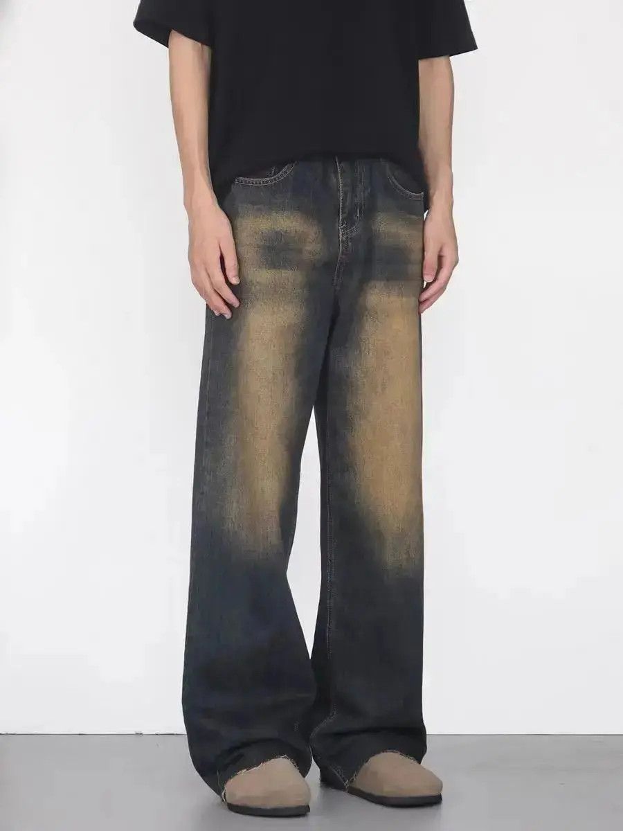 Japanese Brand Washed vintage street hip hop baggy jeans Size US 32 / EU 48 - 2 Thumbnail