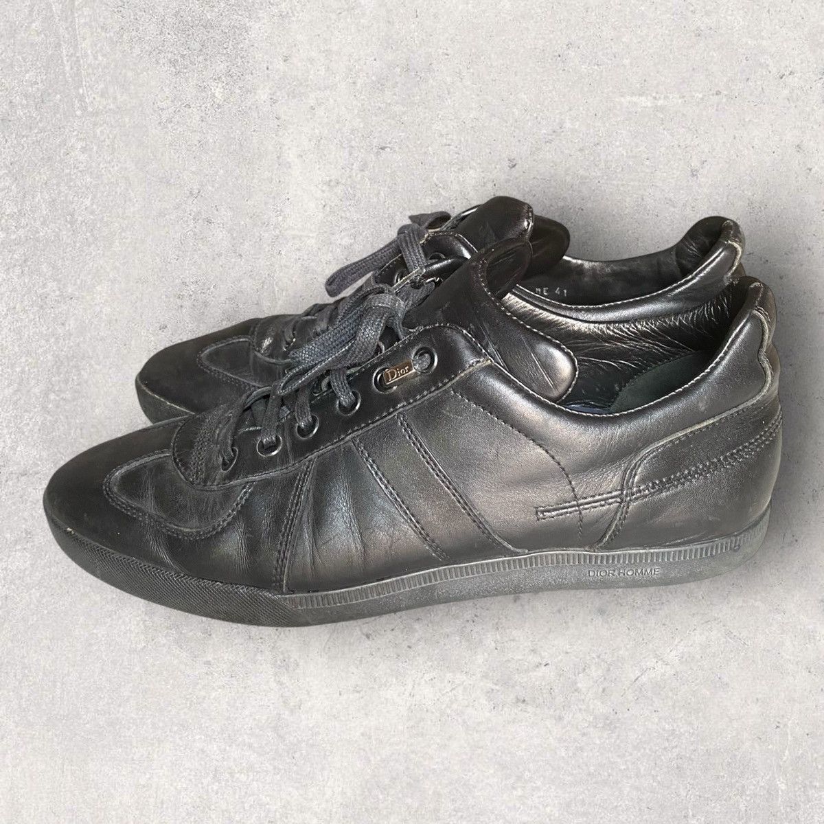 Dior Fall05 Black Leather B01 Hedi Slimane Era Size US 8 / EU 41 - 3 Thumbnail