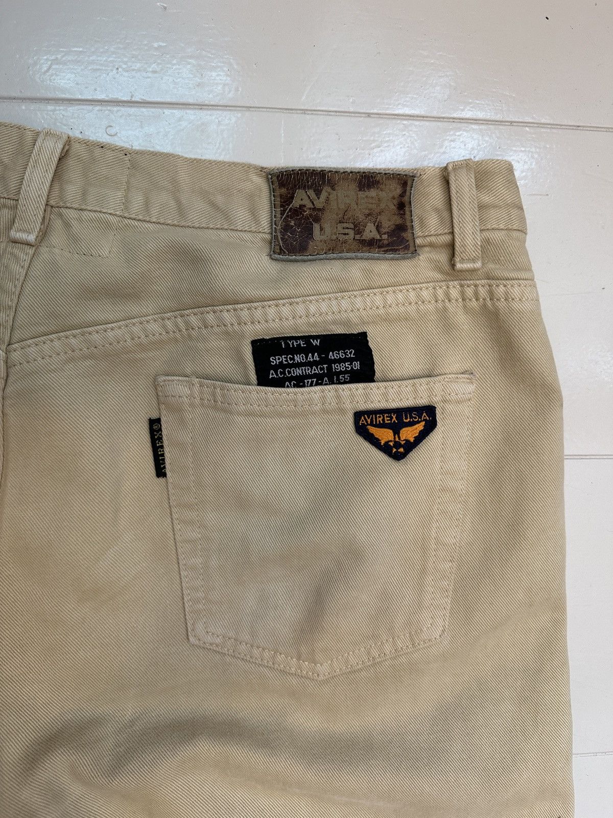 Avirex Rare Vintage Avirex Made in USA Beige Pants Size US 38 / EU 54 - 2 Thumbnail