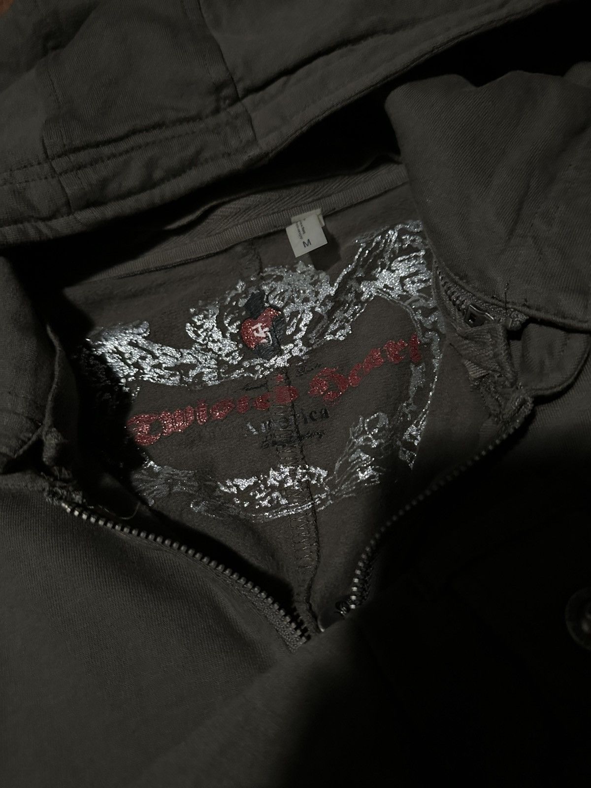 Other 2000s twisted heart studded zip up Size US XS / EU 42 / 0 - 7 Thumbnail
