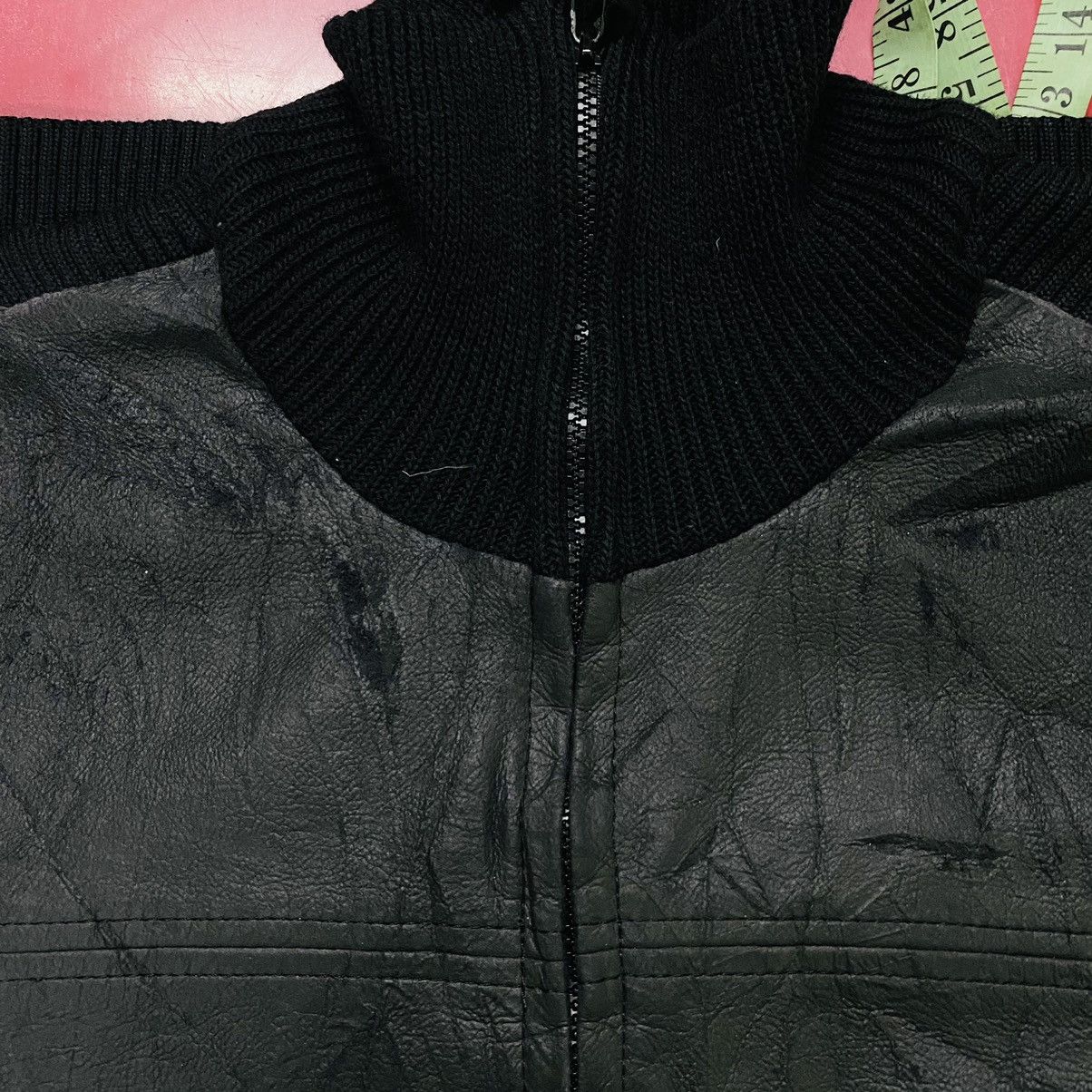 If Six Was Nine 🔥 Tornado mart jacket leather knit Size US M / EU 48-50 / 2 - 10 Thumbnail