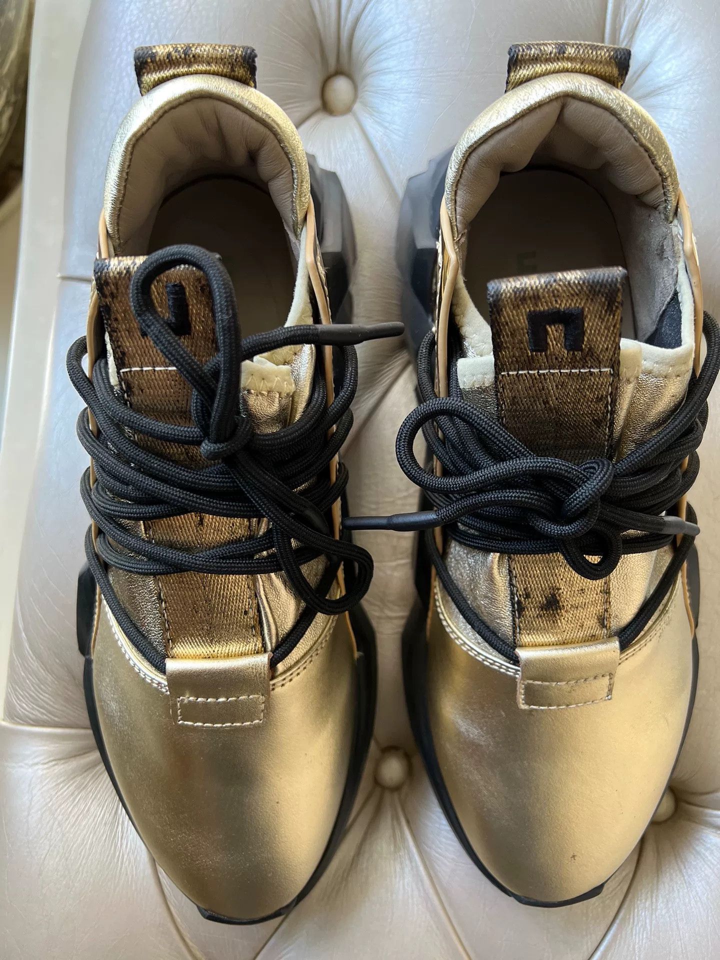 Japanese Brand UN United Nude Men's Gold Limited Casual Shoes Size US 8 / EU 41 - 1 Thumbnail