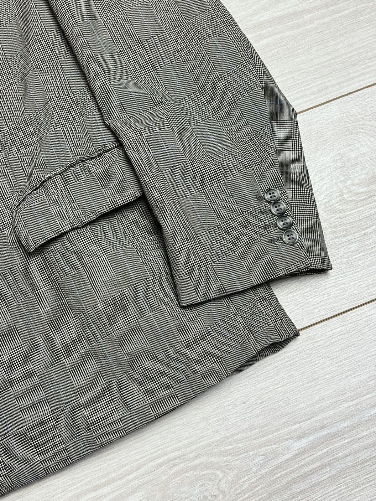 Christian Dior Monsieur Vintage Christian Dior Monsieur Glen Plaid Wool Suit 46S Size 46S - 6 Thumbnail