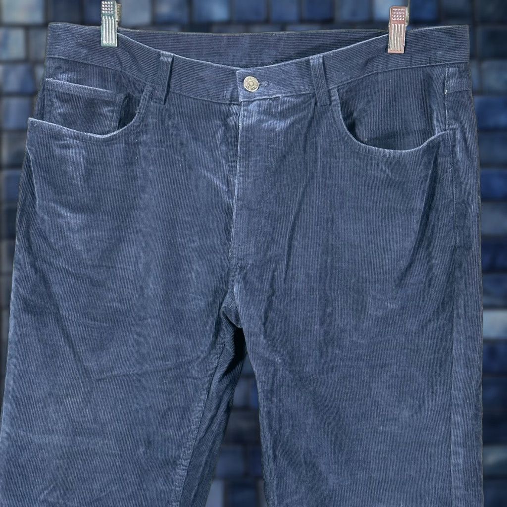 Brooks Brothers Brooks Brothers Corduroy Pants Mens 36 Blue Cotton Stretch Flat Front Pockets Size US 36 / EU 52 - 1 Thumbnail