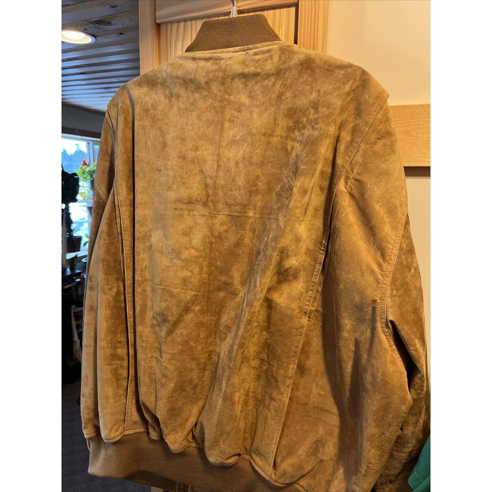 Other Landing Leather Men’s XXL Brown Suede Leather Bomber Jacket Size US XXL / EU 58 / 5 - 13 Thumbnail