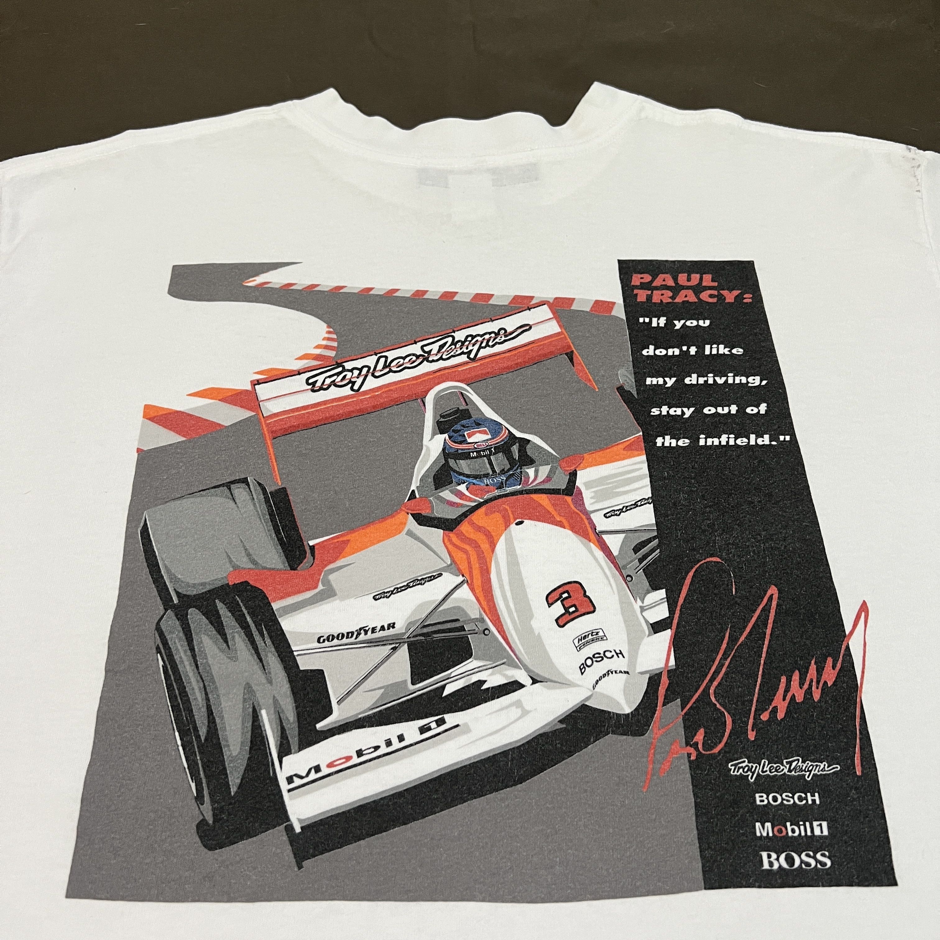 Formula 1 × Vintage Vintage 90s troy lee designs x Paul Tracy Tee XL Formula 1 Size US XL / EU 56 / 4 - 3 Thumbnail