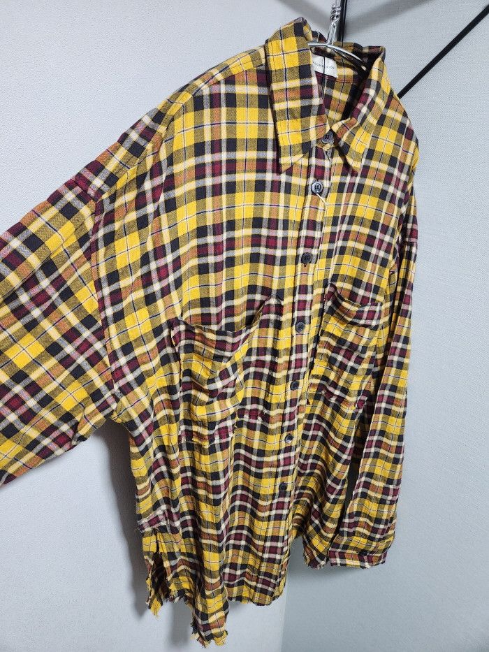 Faith Connexion FAITH CONNEXION 타탄 체크 오버 사이즈 셔츠 Size S / US 4 / IT 40 - 4 Thumbnail