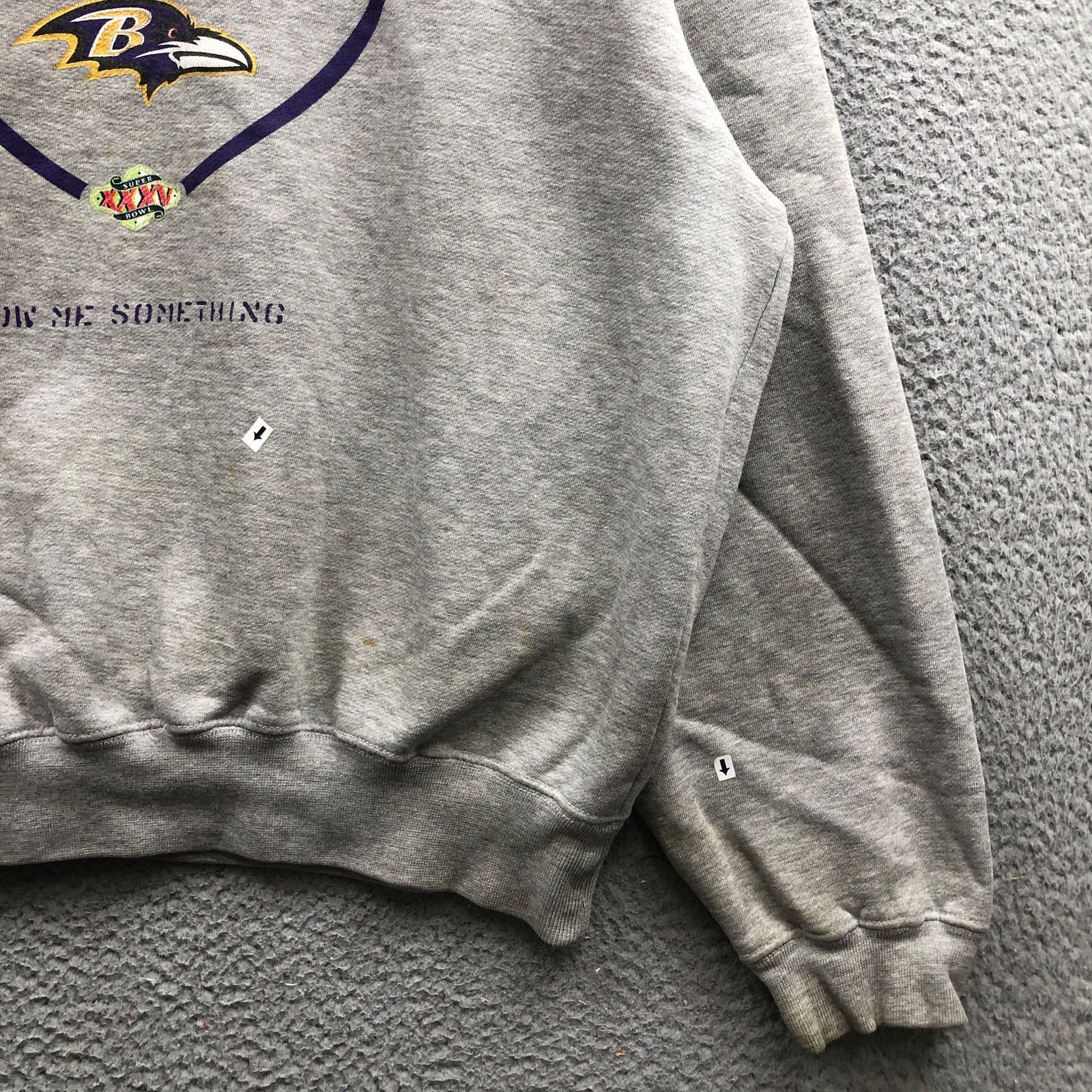 Nike VTG 2001 Nike Baltimore Ravens Super Bowl Sweatshirt Large Size US L / EU 52-54 / 3 - 8 Thumbnail