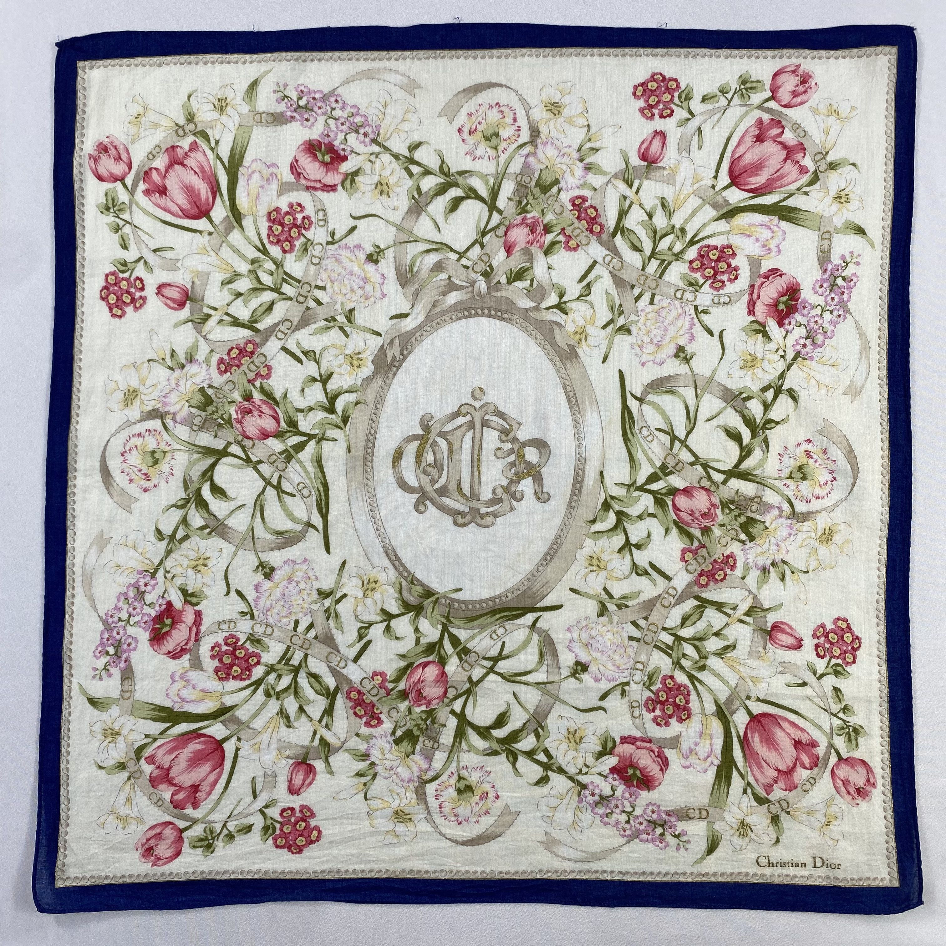 Vintage Christian Dior Monsieur Handkerchief / Neckerchief-P545 Size ONE SIZE - 1 Thumbnail