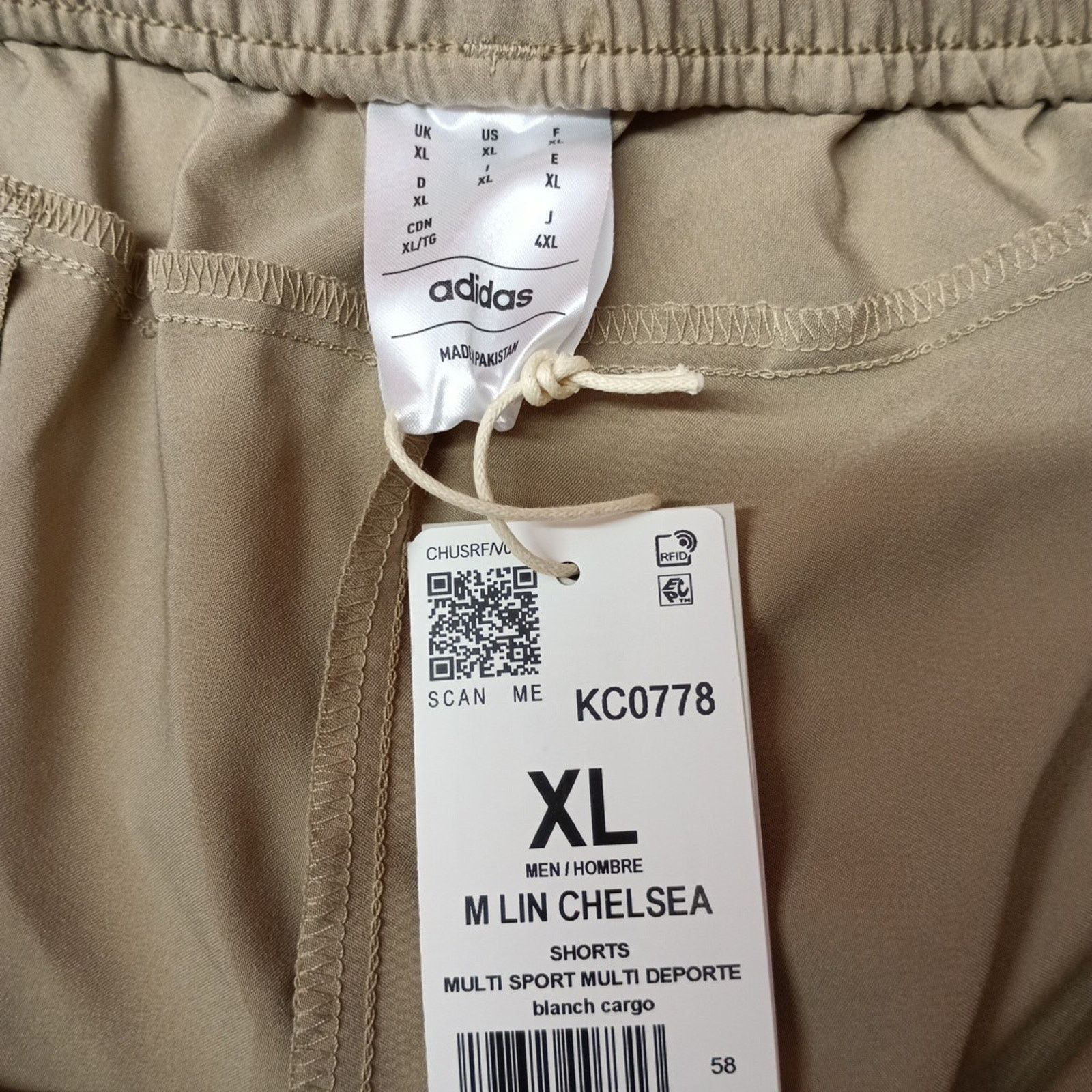 Adidas Adidas Training Chelsea Shorts Men Size XL Khaki 7.5" Inseam Size US 36 / EU 52 - 4 Thumbnail