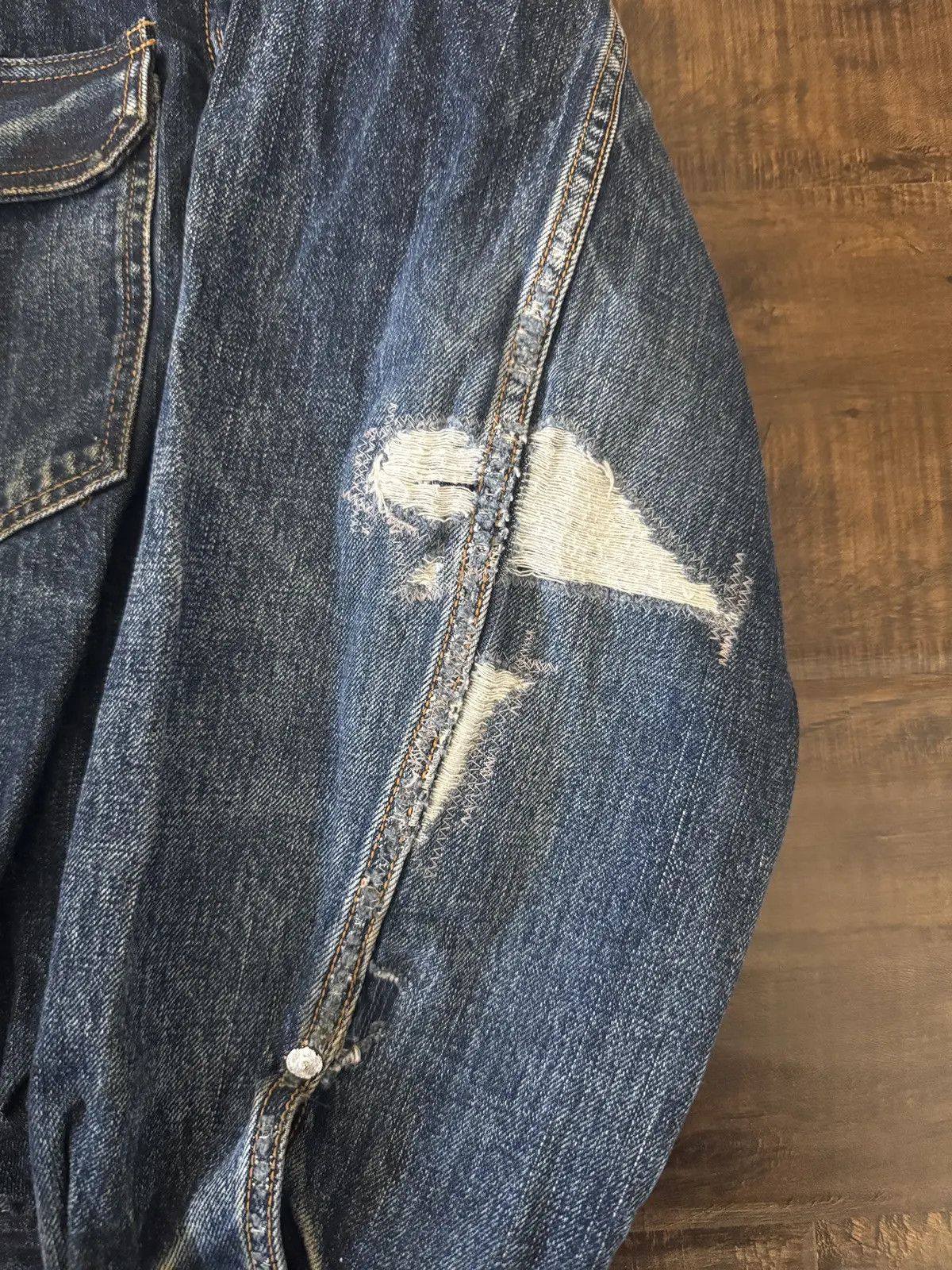 Visvim 101XX Dry 1006 Denim Jacket Dmgd Size US L / EU 52-54 / 3 - 8 Thumbnail