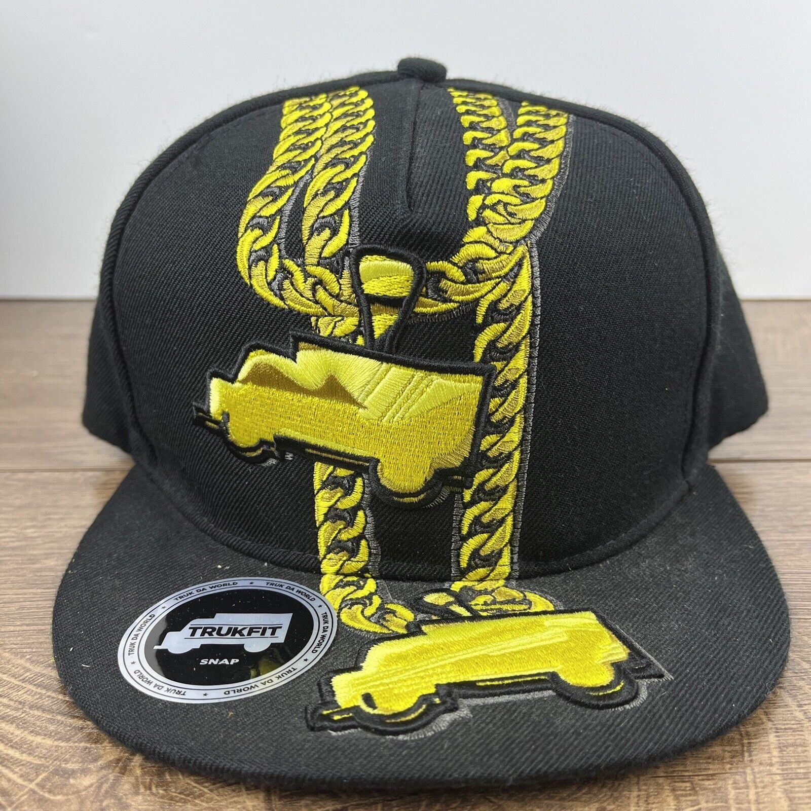 Other Gold Chains Hat Trucks Black Hat Snapback Adjustable Adult S Size ONE SIZE - 4 Thumbnail