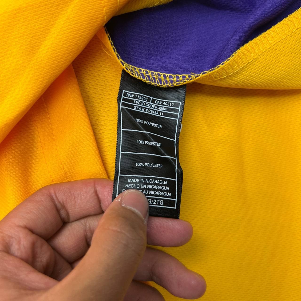 Adidas Los Angeles LA Lakers Bryant #24 Jersey Shirt Men XXL New Size US XXL / EU 58 / 5 - 3 Thumbnail