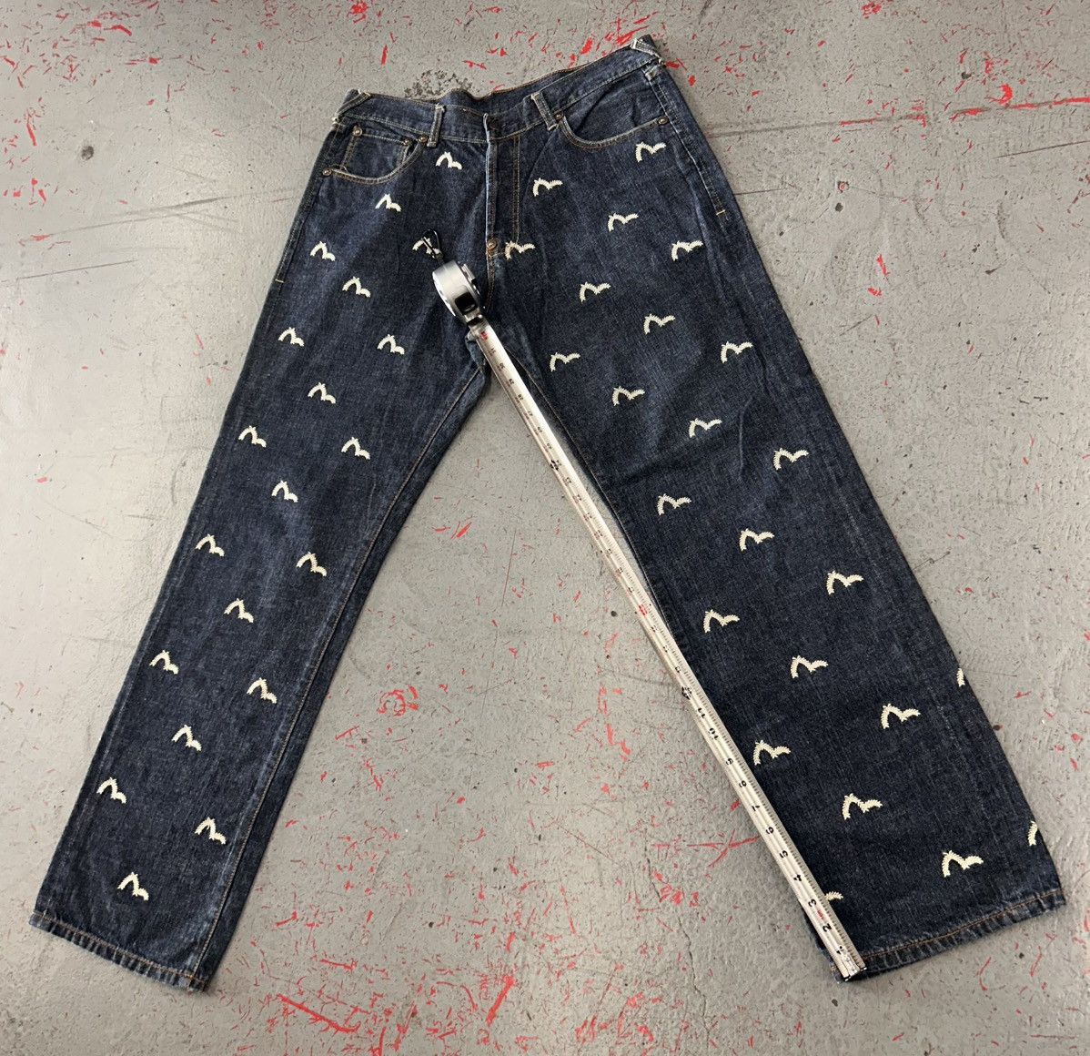 Evisu Evisu Selvedge Denim Jeans Embroidered White Gull Size US 36 / EU 52 - 9 Thumbnail