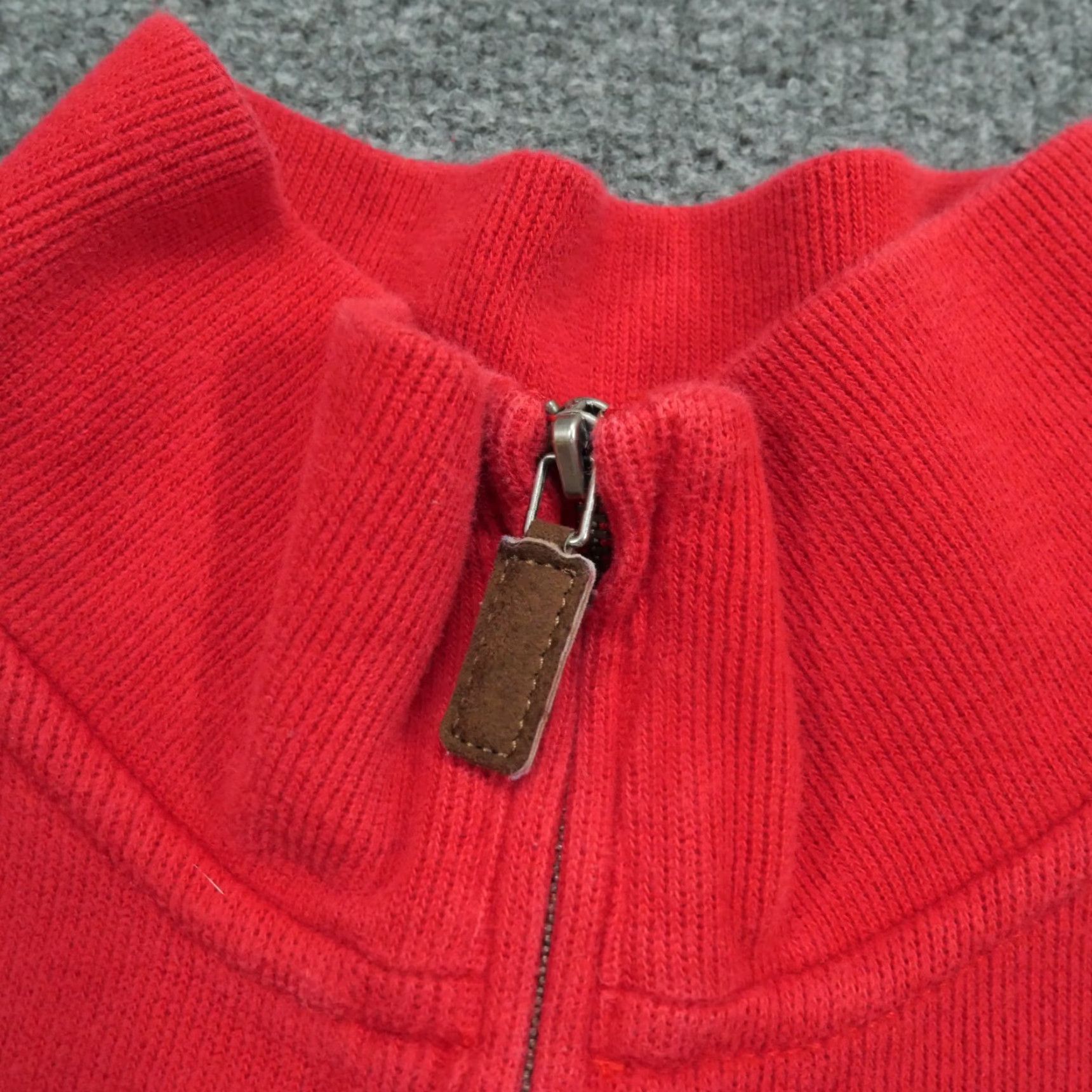 Ralph Lauren VINTAGE Ralph Lauren Sweater Mens XL Red Mock Neck Cotton Pullover Golf Pony Embroidered Size US XL / EU 56 / 4 - 4 Thumbnail
