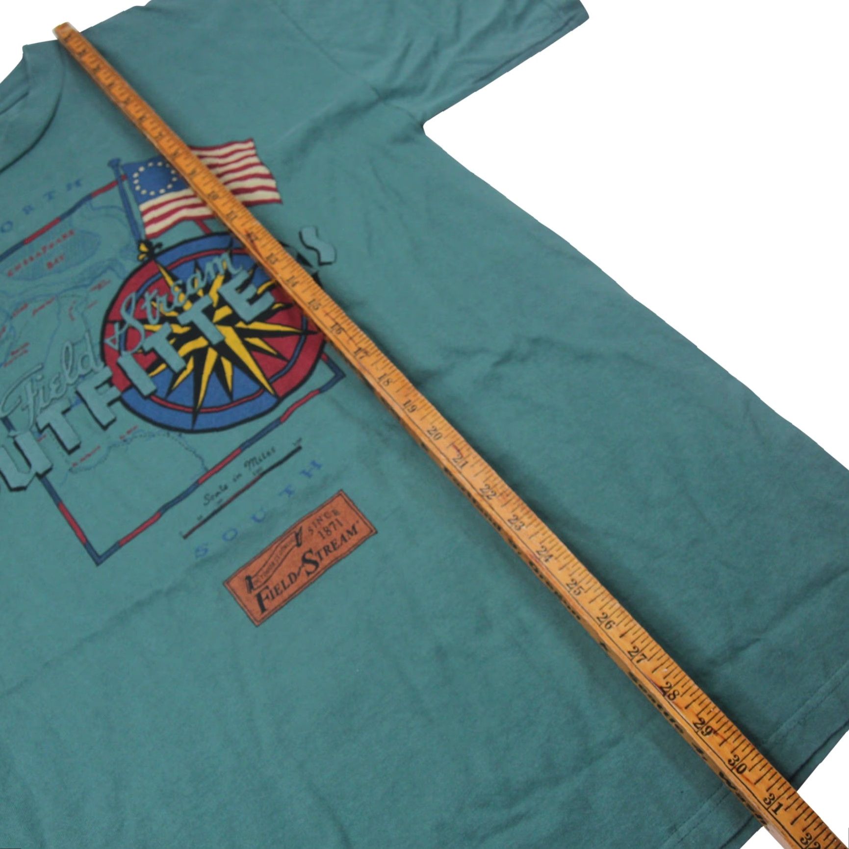 Altea VINTAGE Field & Stream Outfitters Mens Large T-Shirt Teal Graphic Shirt Size US L / EU 52-54 / 3 - 6 Thumbnail