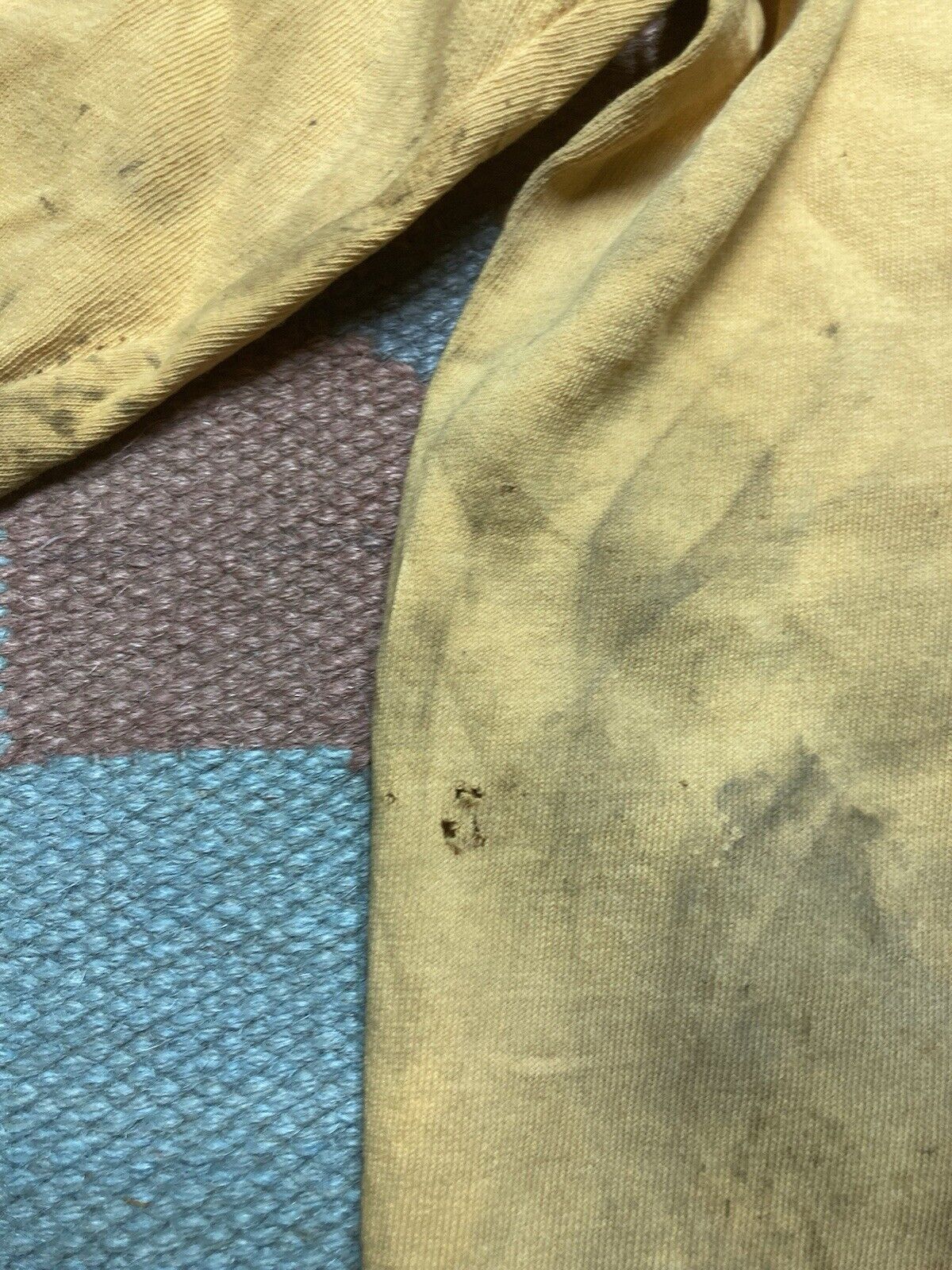 Vintage VTG 60s t shirt mock neck cotton soft distressed stained XL Size US XL / EU 56 / 4 - 7 Thumbnail