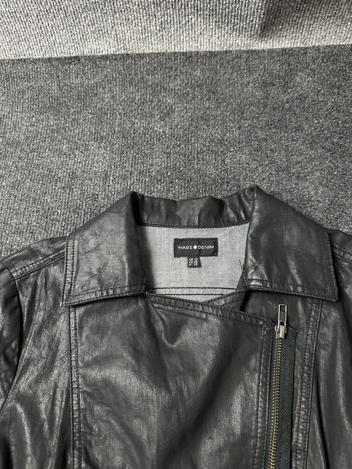 Other 🚨Y2K RICK OWENS TYPE DIRTY SLIM FIT ZIP DENIM JACKET Size M / US 6-8 / IT 42-44 - 4 Thumbnail