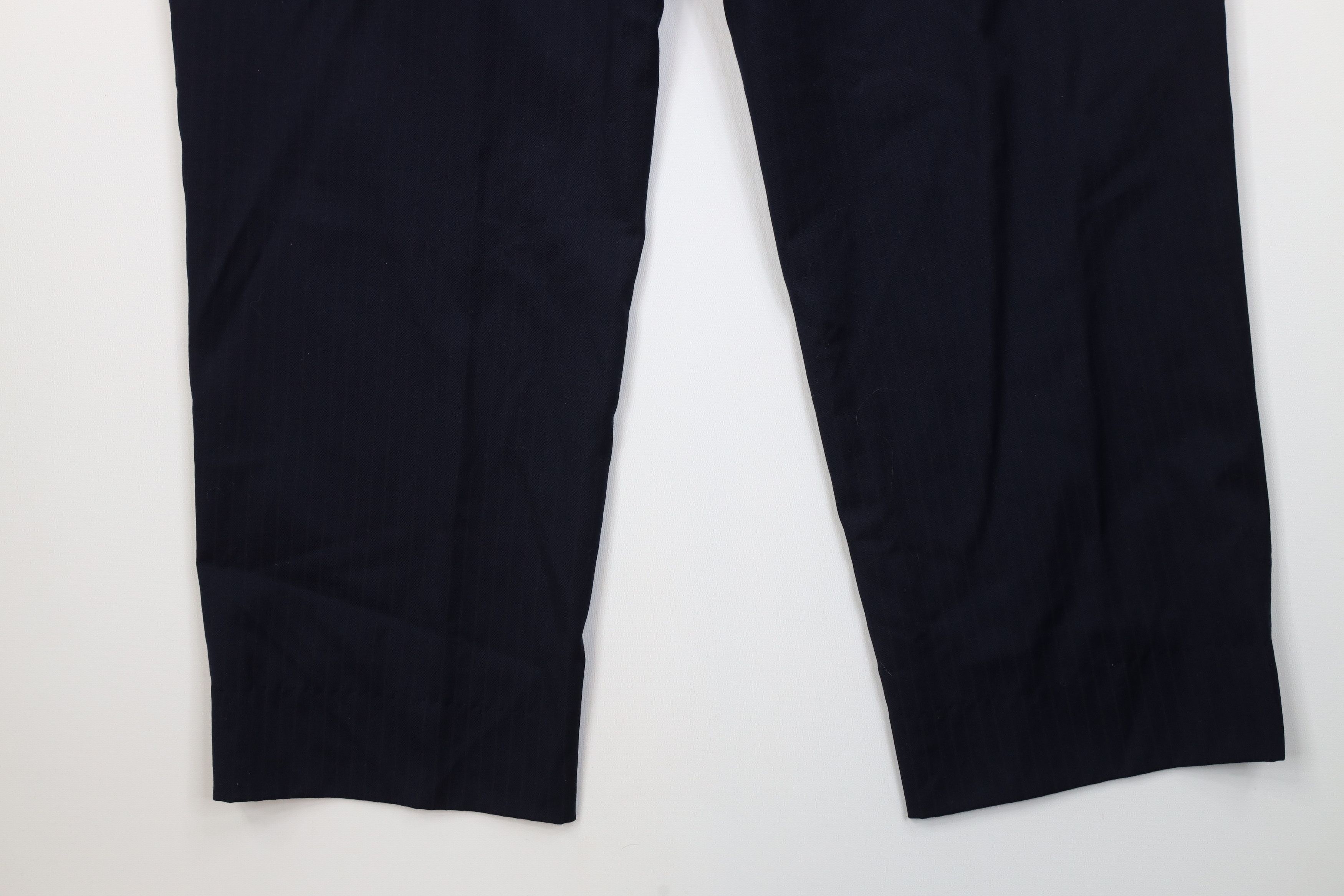 Vintage Vintage 90s Streetwear Knit Pinstriped Wide Led Chino Pants Size US 40 / EU 56 - 10 Thumbnail