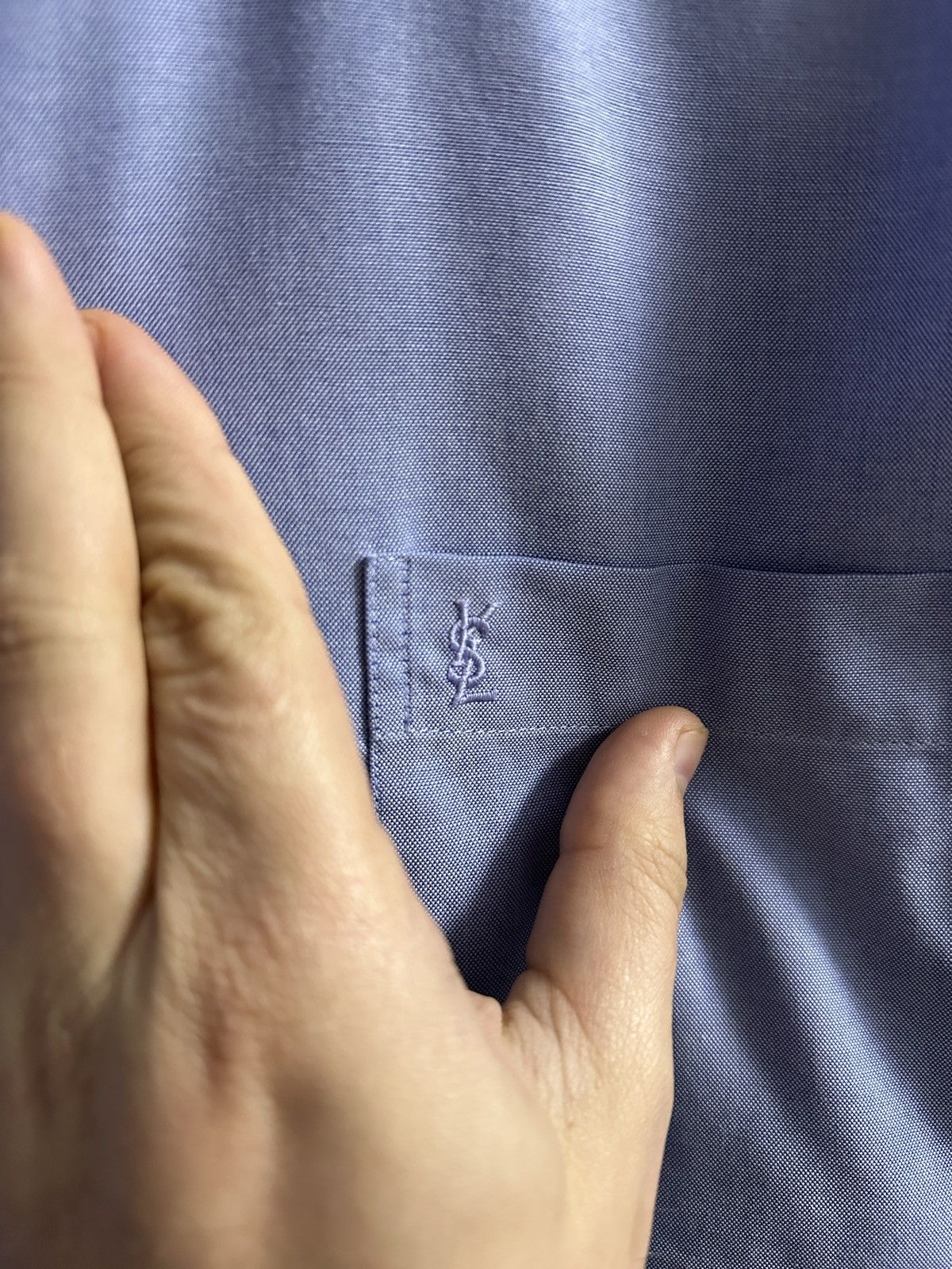Yves Saint Laurent Luxury Yves Saint Laurent Shirt Button Vintage Size 15 Size US L / EU 52-54 / 3 - 2 Thumbnail