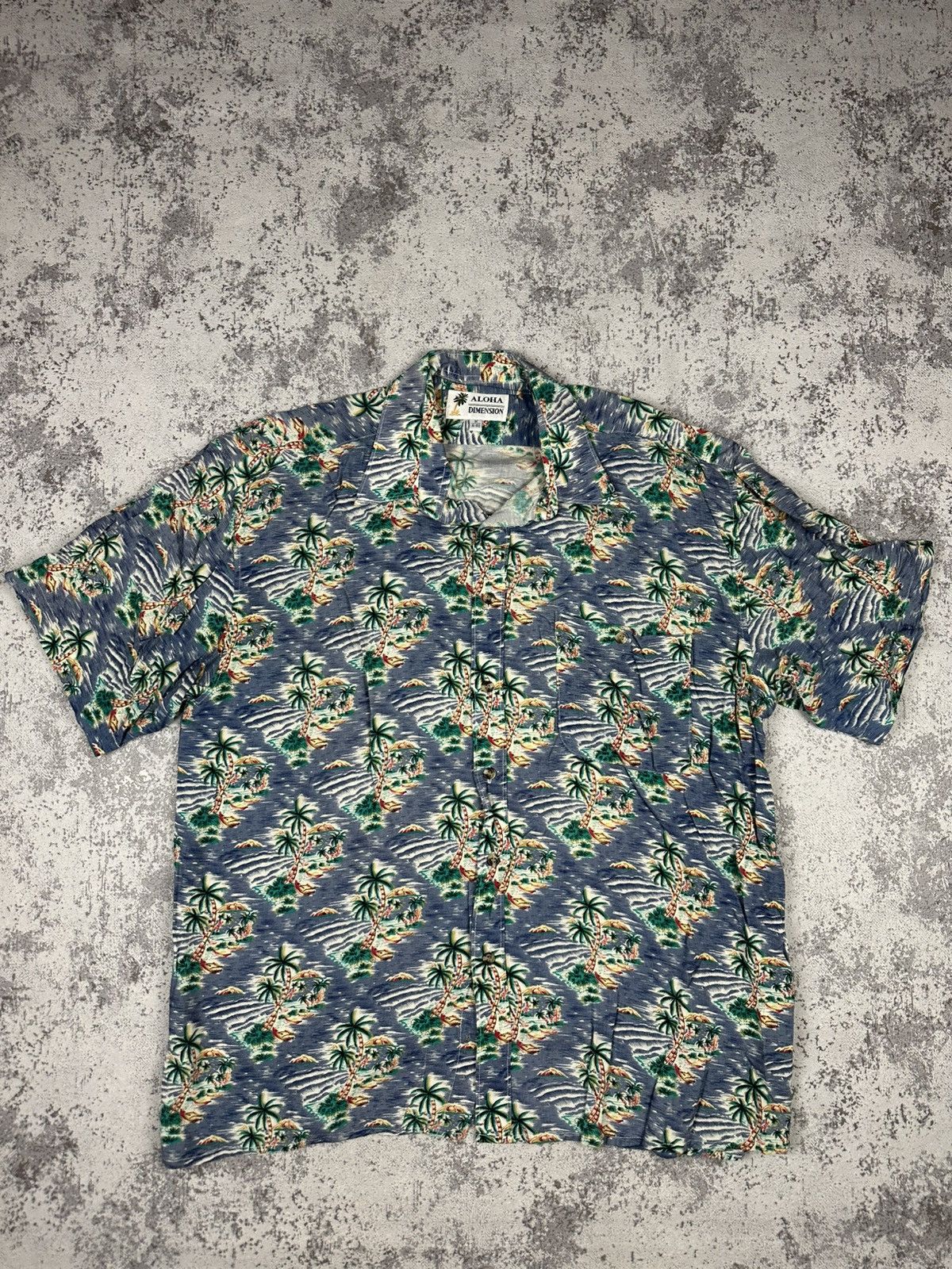 Vintage Vintage Aloha Dimension Hawaiian Shirt Rayon Island Print Size US M / EU 48-50 / 2 - 1 Thumbnail