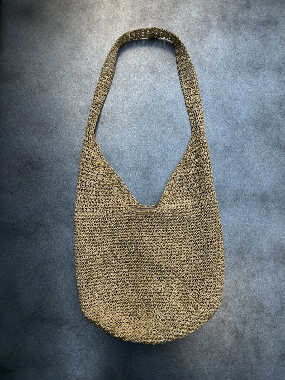 Japanese Brand Rattan Hobo Bag Straw Weave Cross Body Woven Messenger Tote Size ONE SIZE - 7 Thumbnail