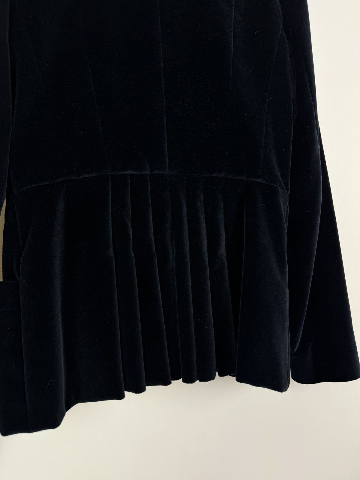 Christian Dior Monsieur 1990s Vintage Christian Dior Pleated Velvet Blazer Jacket Size M / US 6-8 / IT 42-44 - 12 Thumbnail