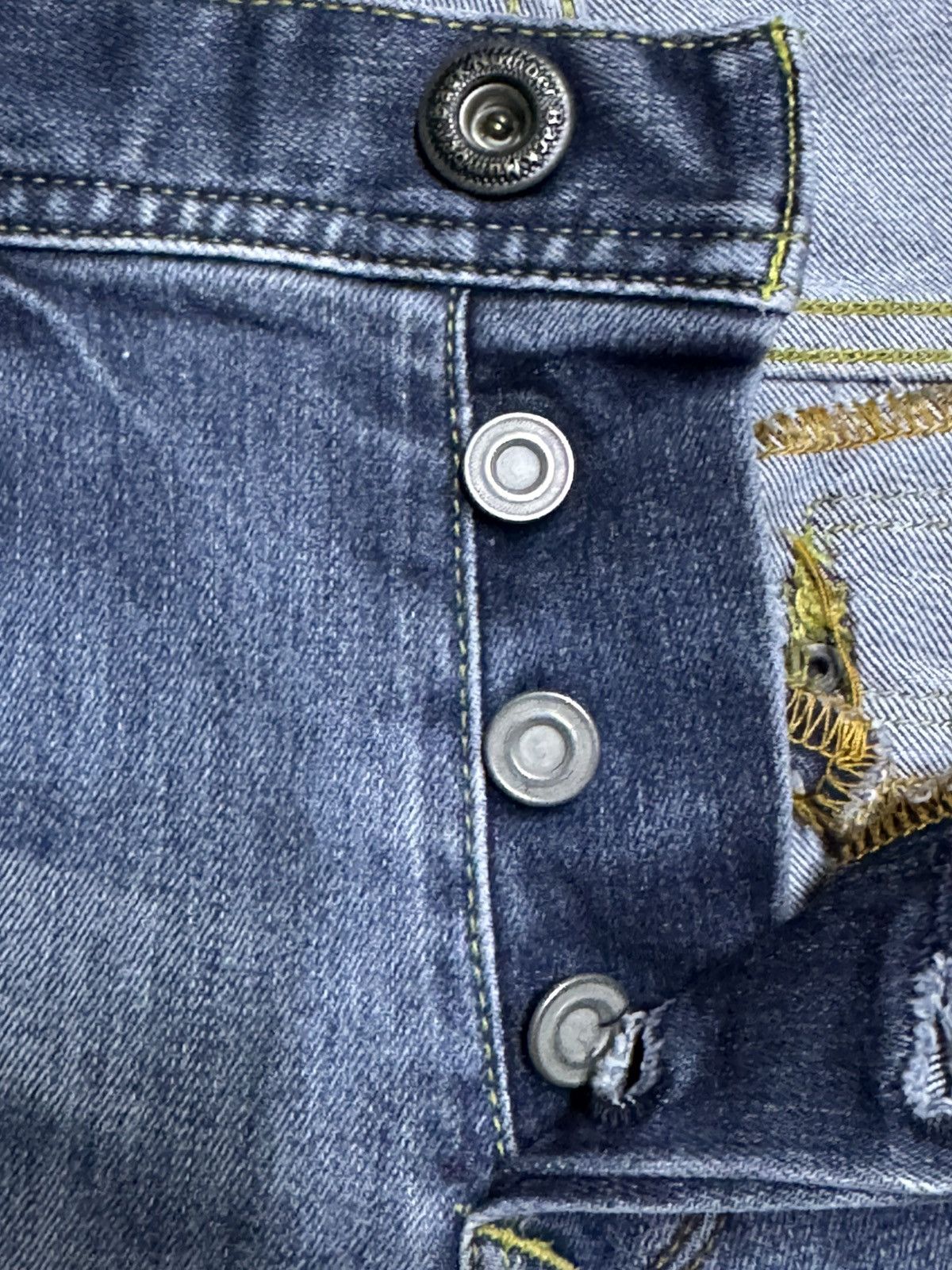 Japanese Brand Vintage Back Number Talon Zip Slim Fit Skinny Jeans Size US 28 / EU 44 - 10 Thumbnail