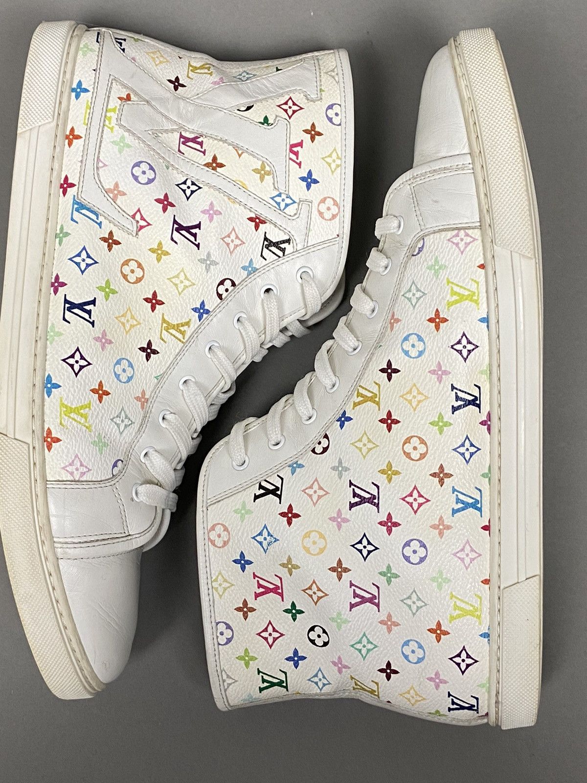 Louis Vuitton × Takashi Murakami Louis vuitton x takashi murakami high top sneakers Size US 8 / EU 41 - 3 Thumbnail