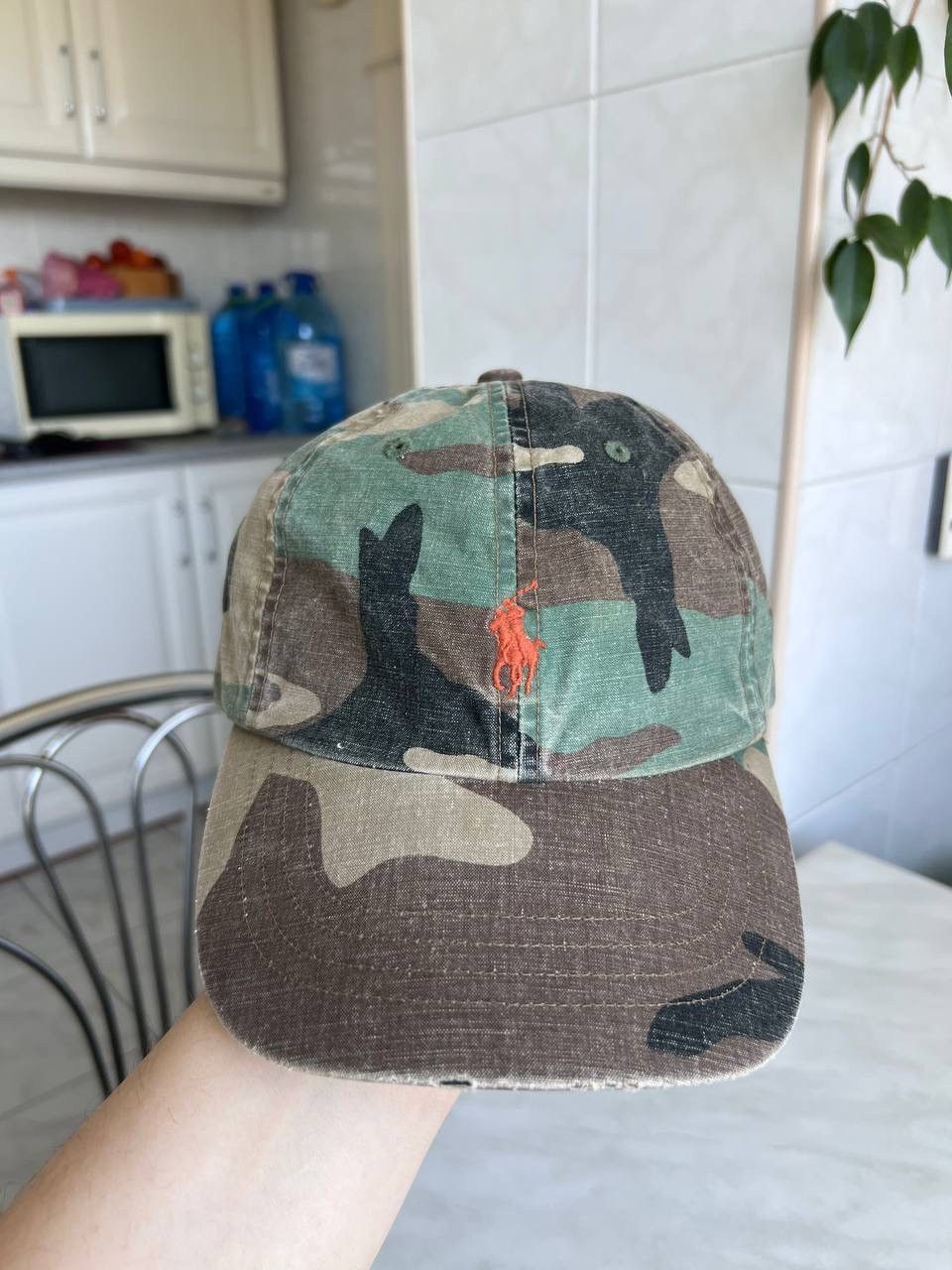 Polo Ralph Lauren Ralph Lauren Polo camo cap green Military Army Style hat Y2K Size ONE SIZE - 11 Thumbnail