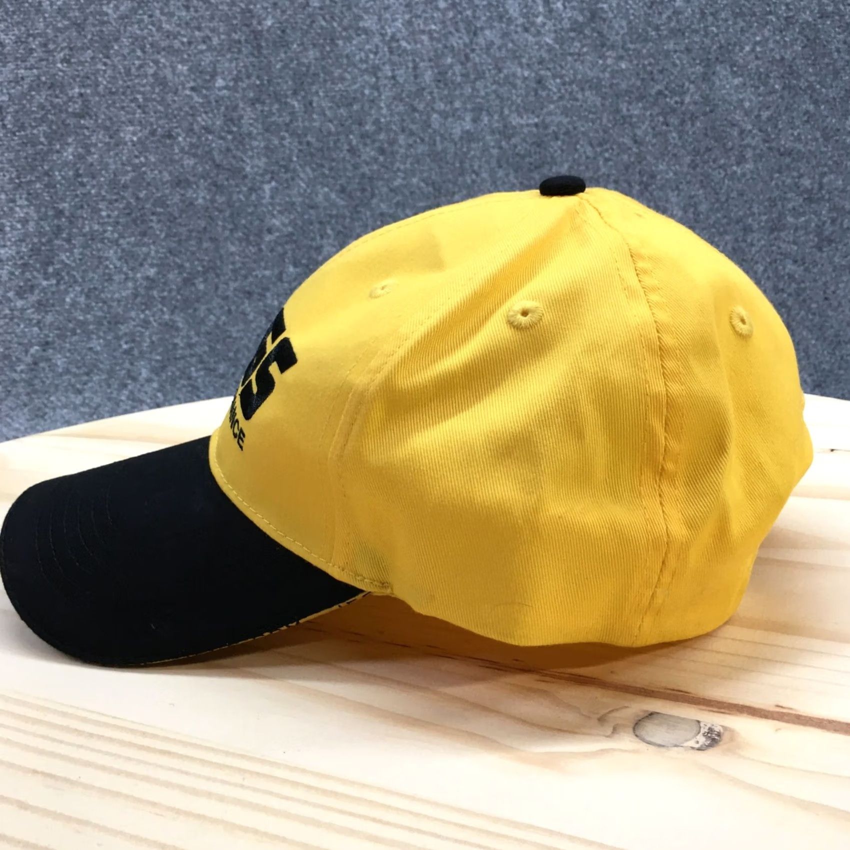 Vintage Jegs Baseball Cap Hat Mens One Size Yellow Black Adjustable Embroidered Basic Size ONE SIZE - 5 Thumbnail