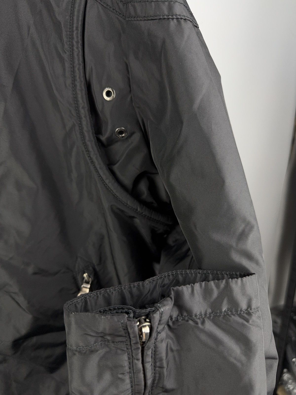 Hugo Boss Hugo Boss Black Moto Jacket Nylon Zip Biker Style Size L Size L / US 10 / IT 46 - 13 Thumbnail