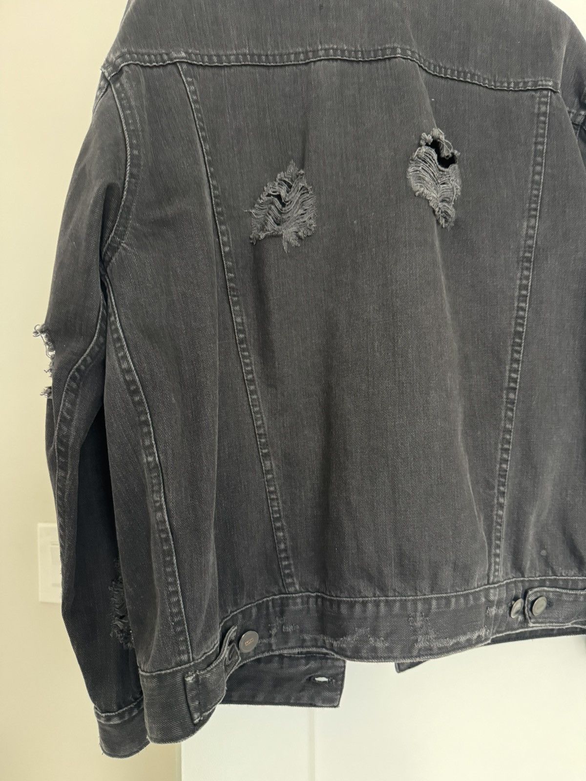 Kith KITH Hawkins Distressed Denim Jacket Black M Size US M / EU 48-50 / 2 - 7 Thumbnail
