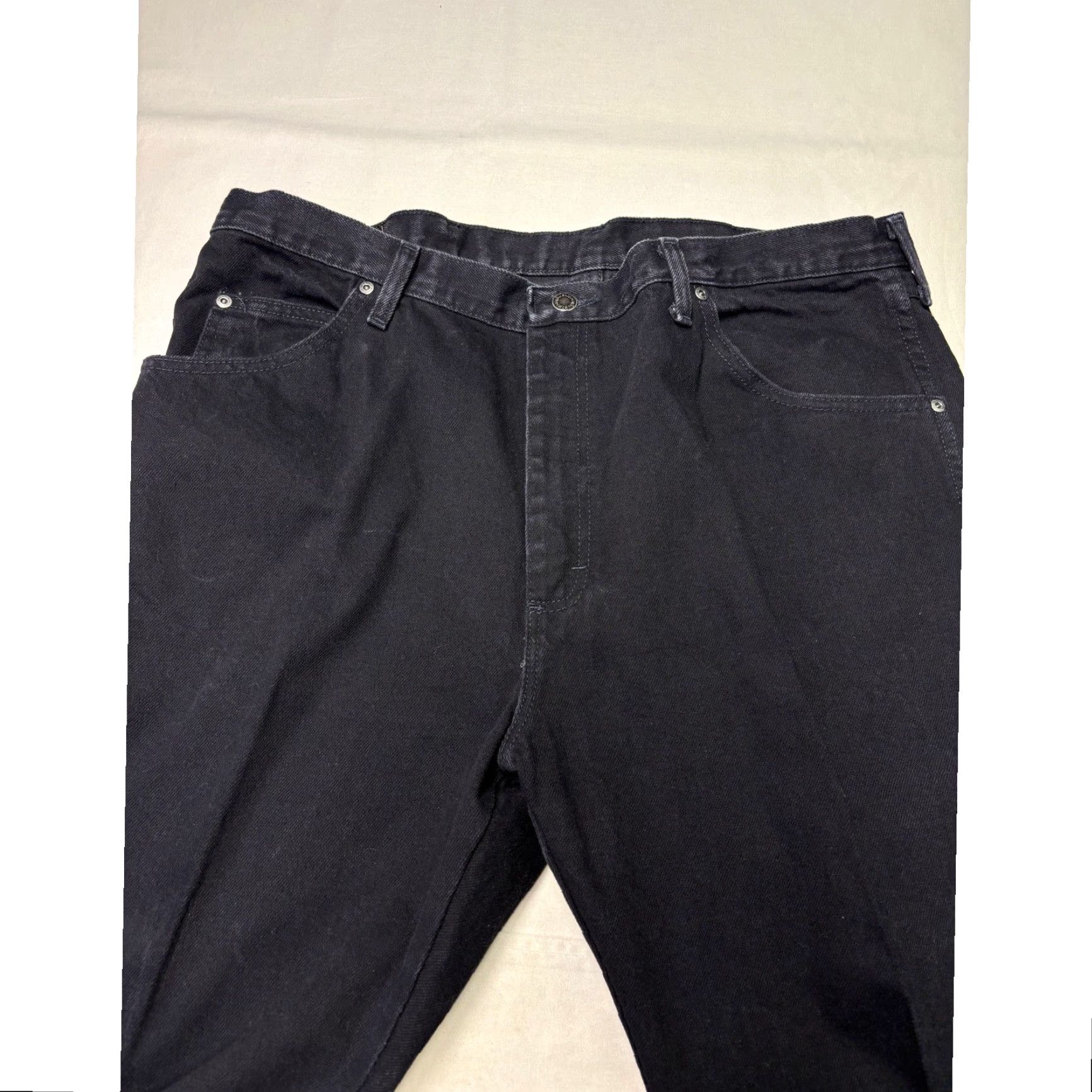 Wrangler Wrangler Jeans Regular Fit Black 40x30 Straight Men 96501CB Denim 5-Pocket Work Casual Size US 40 / EU 56 - 2 Thumbnail