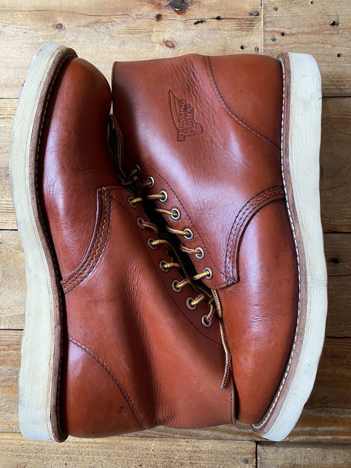 Red Wing Redwing Heritage round toe brown leather boots Uk 8 US9 Size US 9 / EU 42 - 10 Thumbnail
