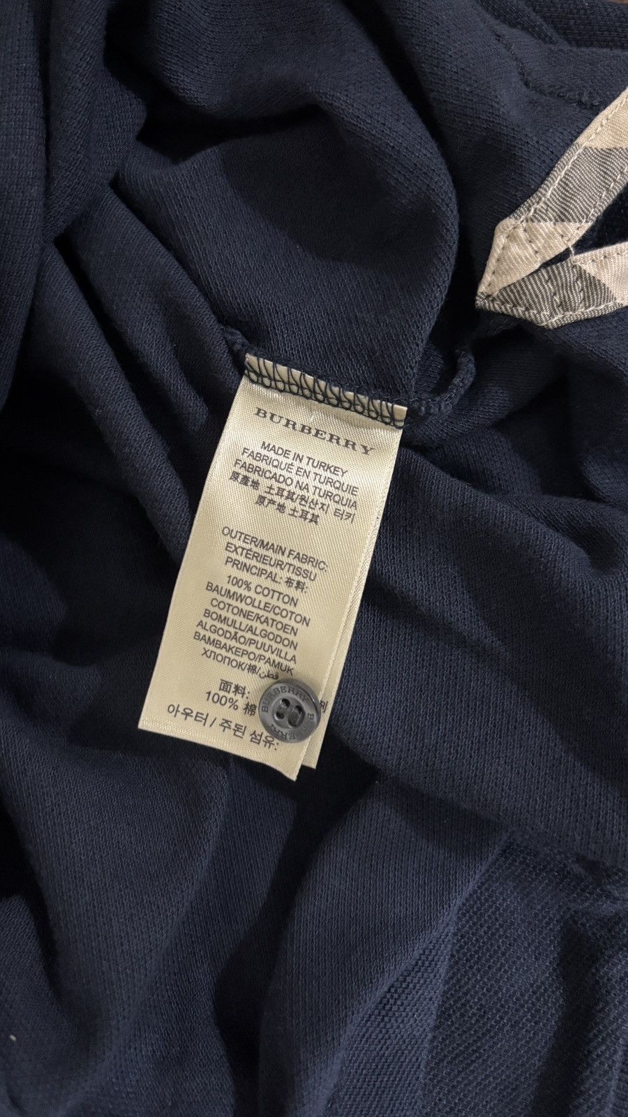 Burberry Burberry Navy Polo Shirt Size US S / EU 44-46 / 1 - 3 Thumbnail
