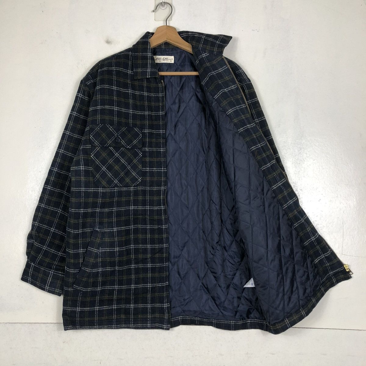 Japanese Brand × Vintage 📌VINTAGE ZIPPER JACKET BLACK BASS TARTAN ISSEY MIYAKE Size US M / EU 48-50 / 2 - 12 Thumbnail