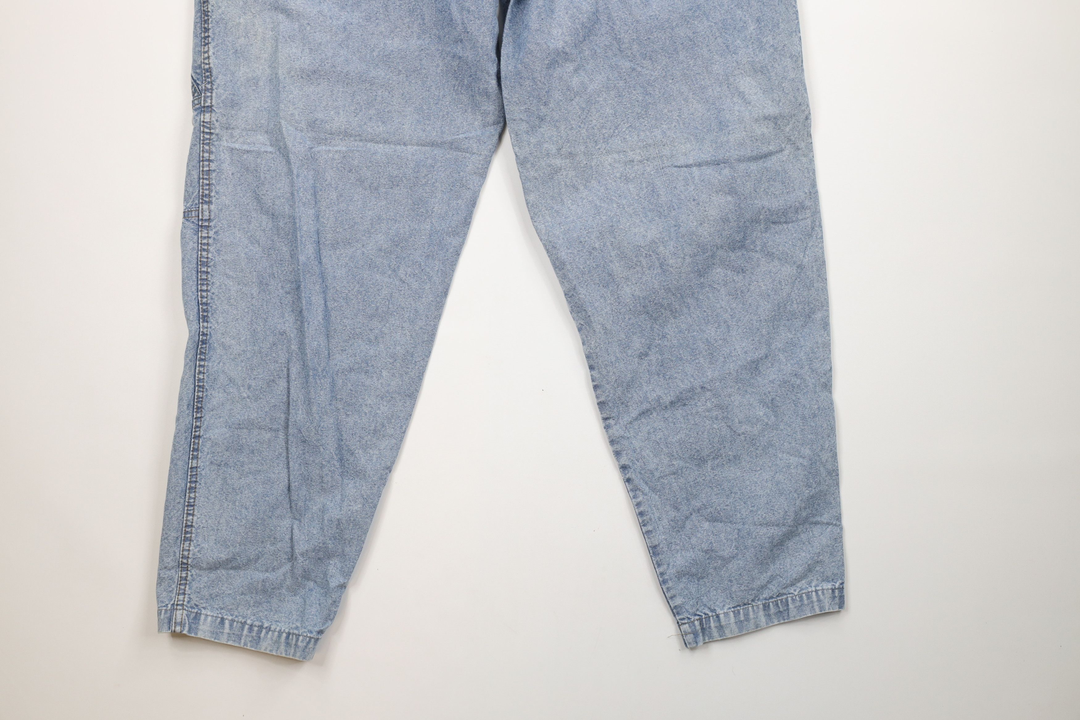 Vintage Vintage 90s Streetwear Acid Wash Baggy Tapered Leg Jeans Size US 36 / EU 52 - 13 Thumbnail