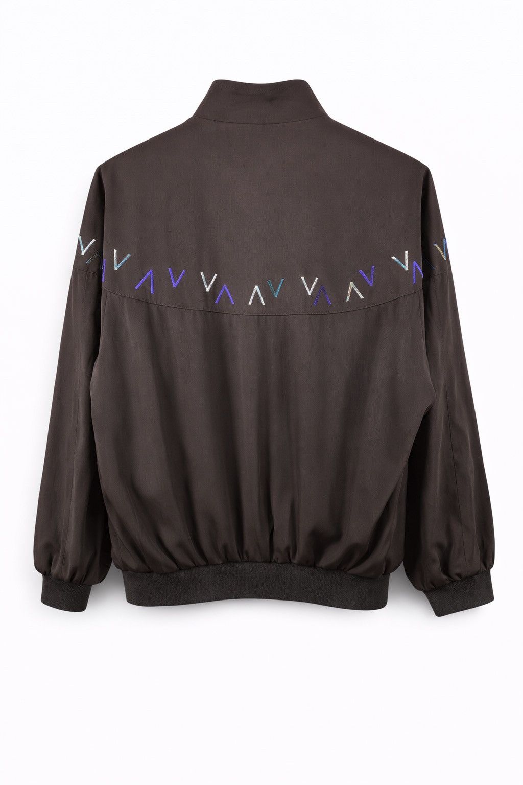 Vintage Vintage Brown Embroidered Bomber Jacket Zip-Up Retro Casual Size US M / EU 48-50 / 2 - 2 Thumbnail
