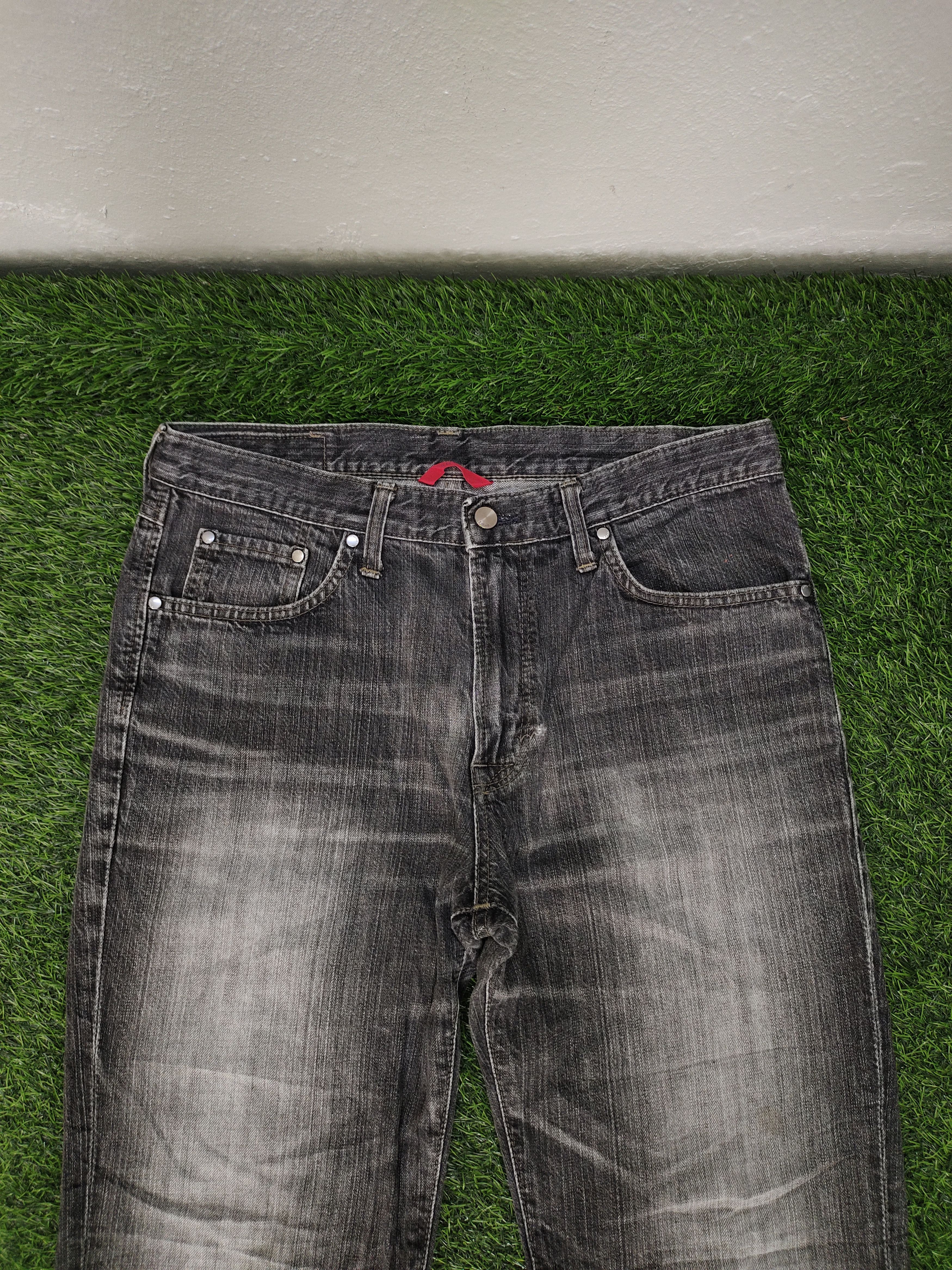 Hysteric Glamour Vintage Edwin Japan W-Swell Stitched Clawmark Faded Jeans Size US 33 - 3 Thumbnail