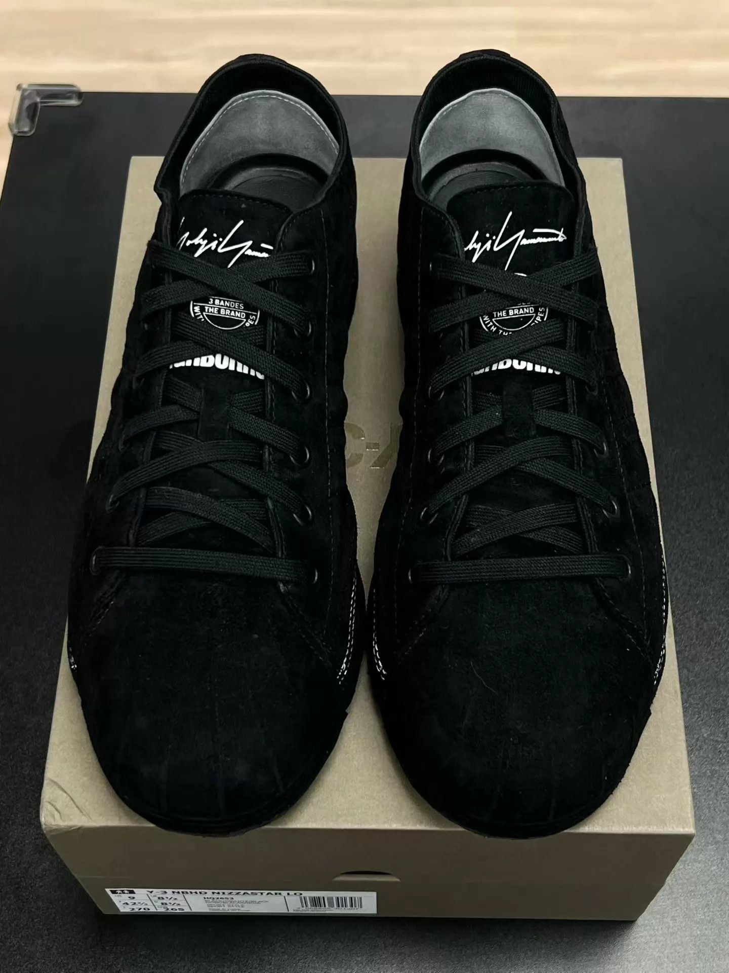 Y-3 Y-3 NIZZASTAR Suede Black Sneakers Size 42.5 Size US 9.5 / EU 42-43 - 3 Thumbnail