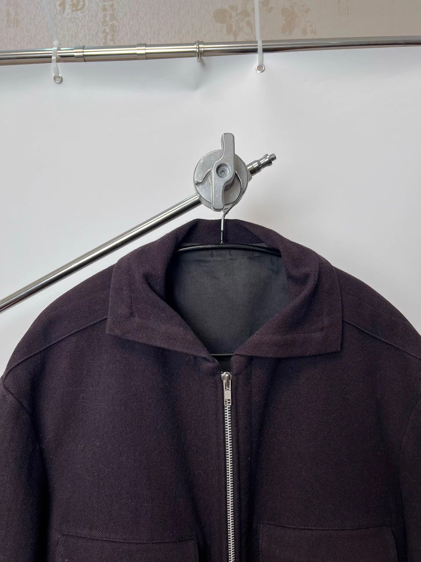 Yohji Yamamoto Yohji Yamamoto YS for Man purple wool blend men's coat Size US L / EU 52-54 / 3 - 3 Thumbnail